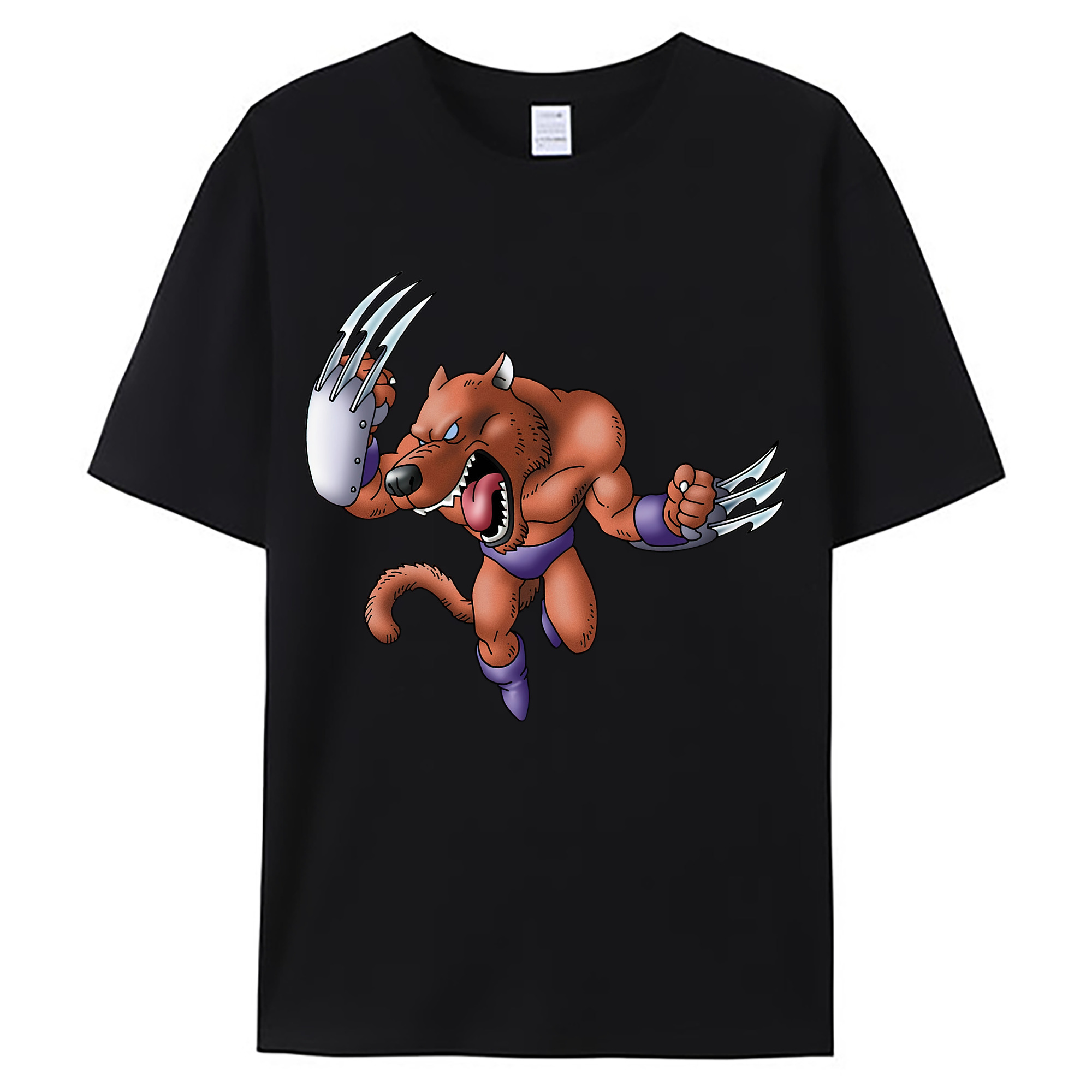 （画像用） ドラゴンクエスト Doragon Kuesuto Dragon Quest 綿100％ メンズ半袖Tシャツ｜肌触りやわらか＆通気性