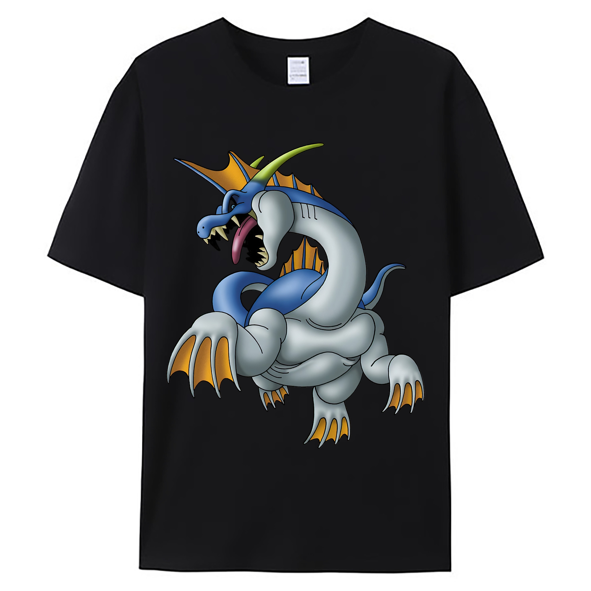 （画像用） ドラゴンクエスト Doragon Kuesuto Dragon Quest 綿100％ メンズ半袖Tシャツ｜肌触りやわらか＆通気性