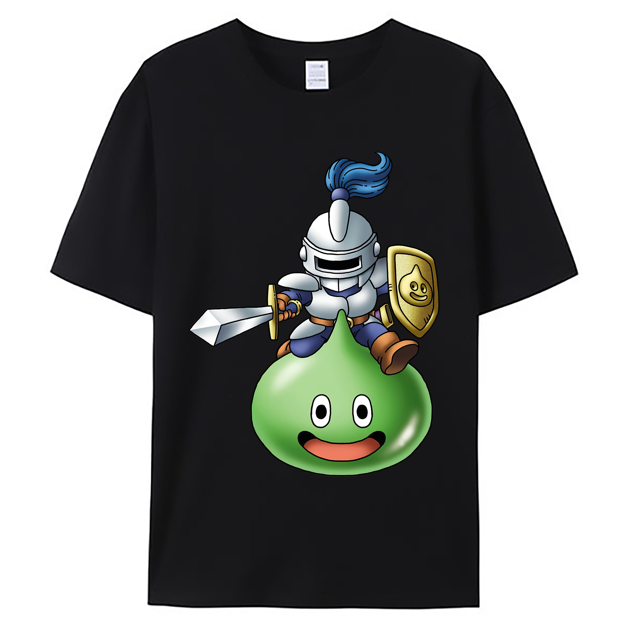 （画像用） ドラゴンクエスト Doragon Kuesuto Dragon Quest 綿100％ メンズ半袖Tシャツ｜肌触りやわらか＆通気性