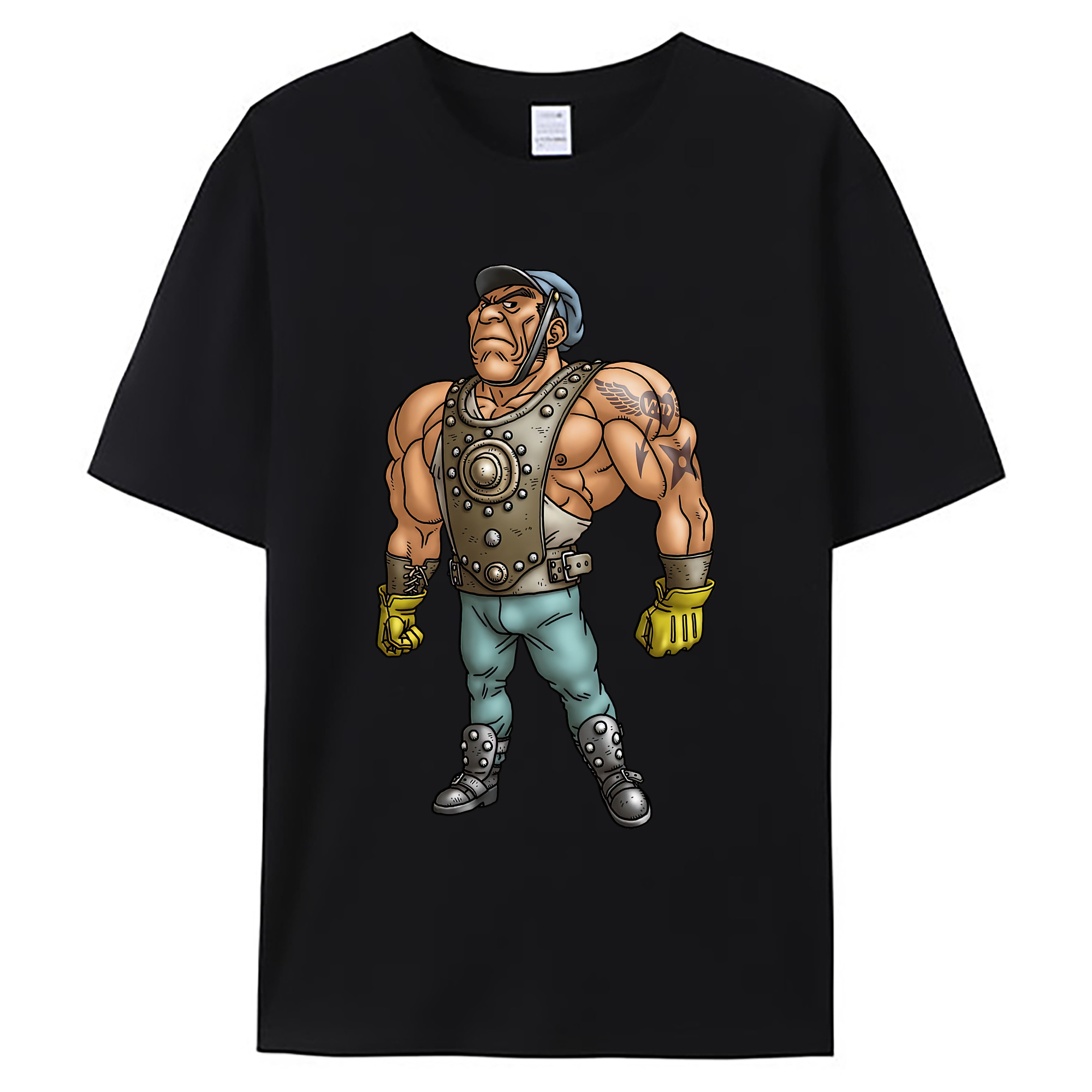 （画像用） ドラゴンクエスト Doragon Kuesuto Dragon Quest 綿100％ メンズ半袖Tシャツ｜肌触りやわらか＆通気性
