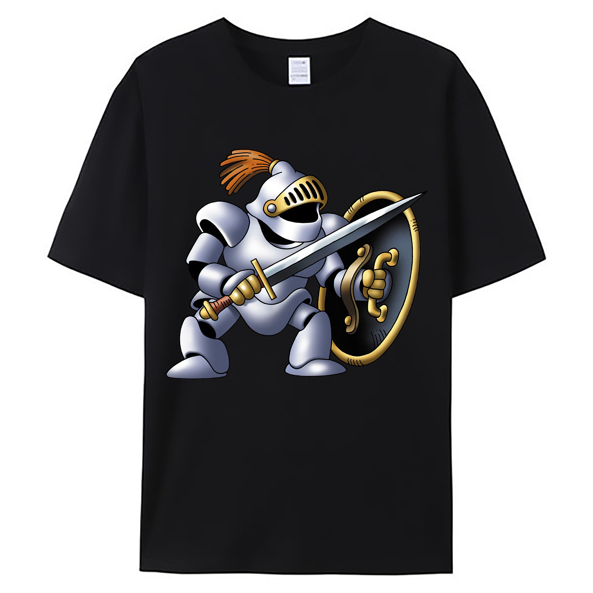（画像用） ドラゴンクエスト Doragon Kuesuto Dragon Quest 綿100％ メンズ半袖Tシャツ｜肌触りやわらか＆通気性