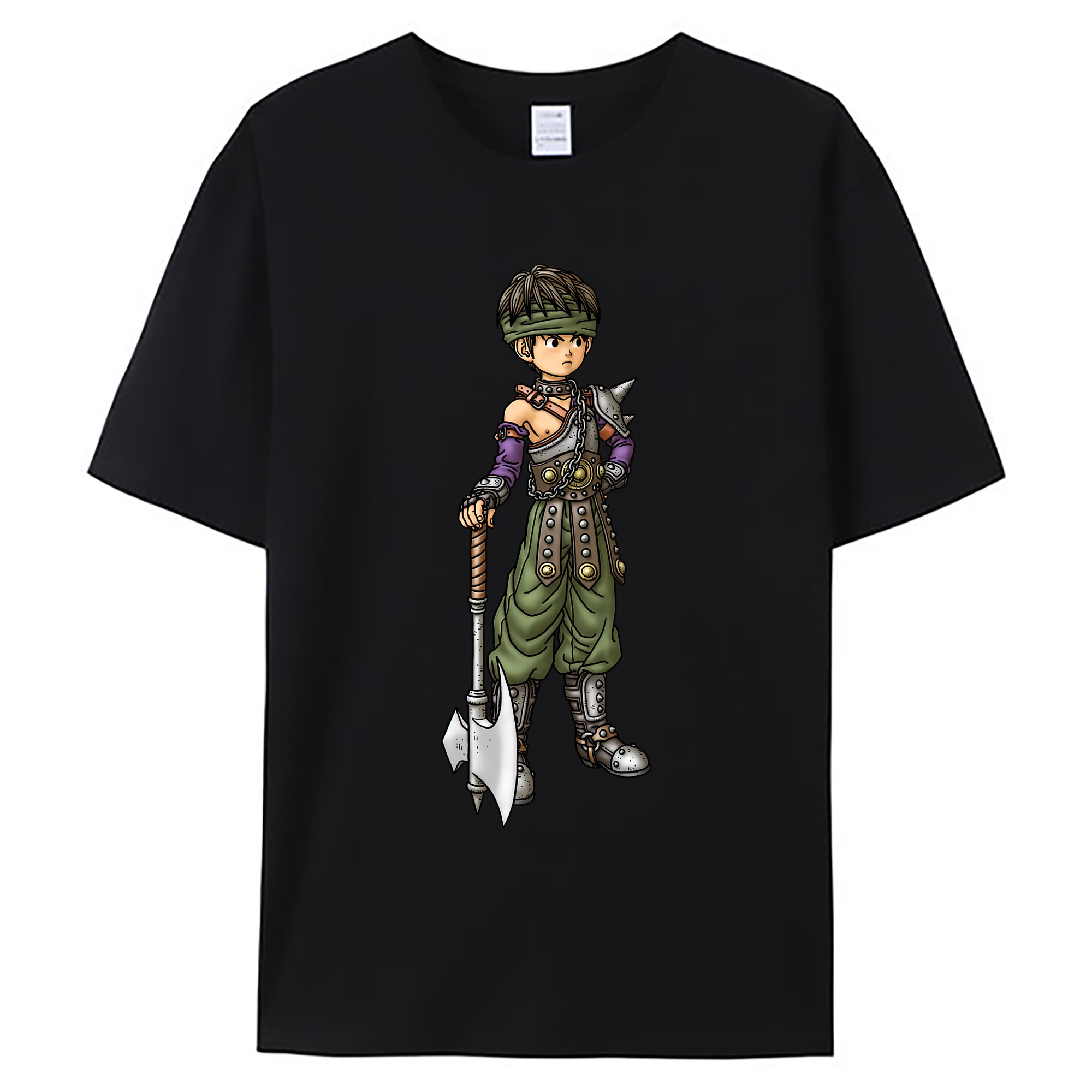 （画像用） ドラゴンクエスト Doragon Kuesuto Dragon Quest 綿100％ メンズ半袖Tシャツ｜肌触りやわらか＆通気性