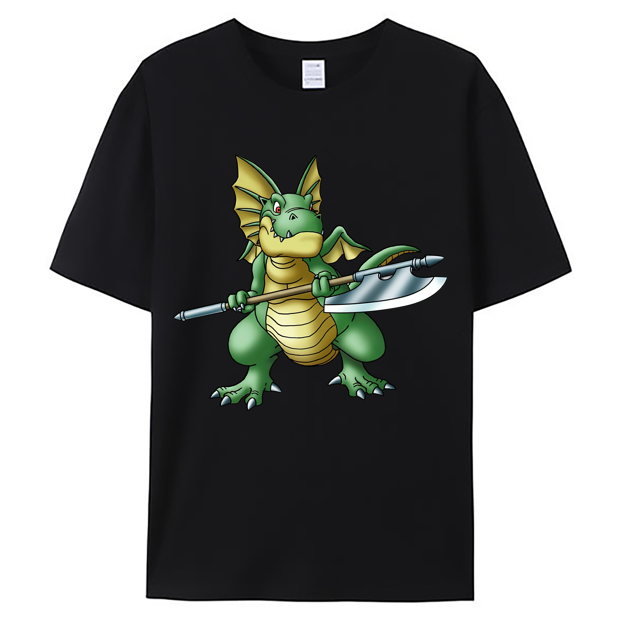 （画像用） ドラゴンクエスト Doragon Kuesuto Dragon Quest 綿100％ メンズ半袖Tシャツ｜肌触りやわらか＆通気性