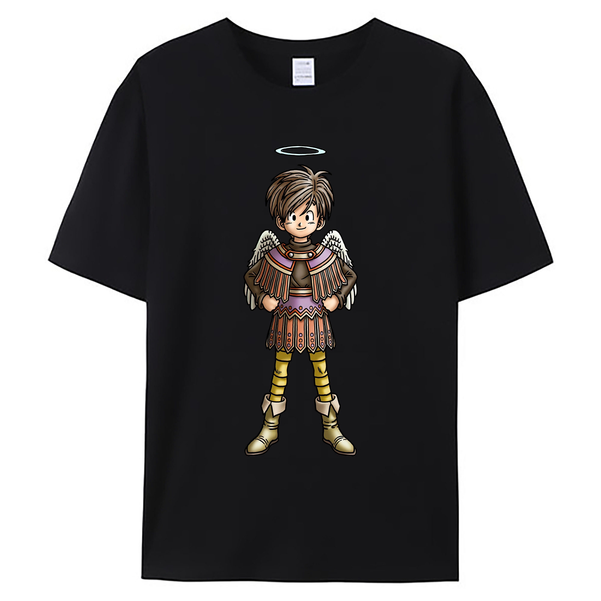 （画像用） ドラゴンクエスト Doragon Kuesuto Dragon Quest 綿100％ メンズ半袖Tシャツ｜肌触りやわらか＆通気性