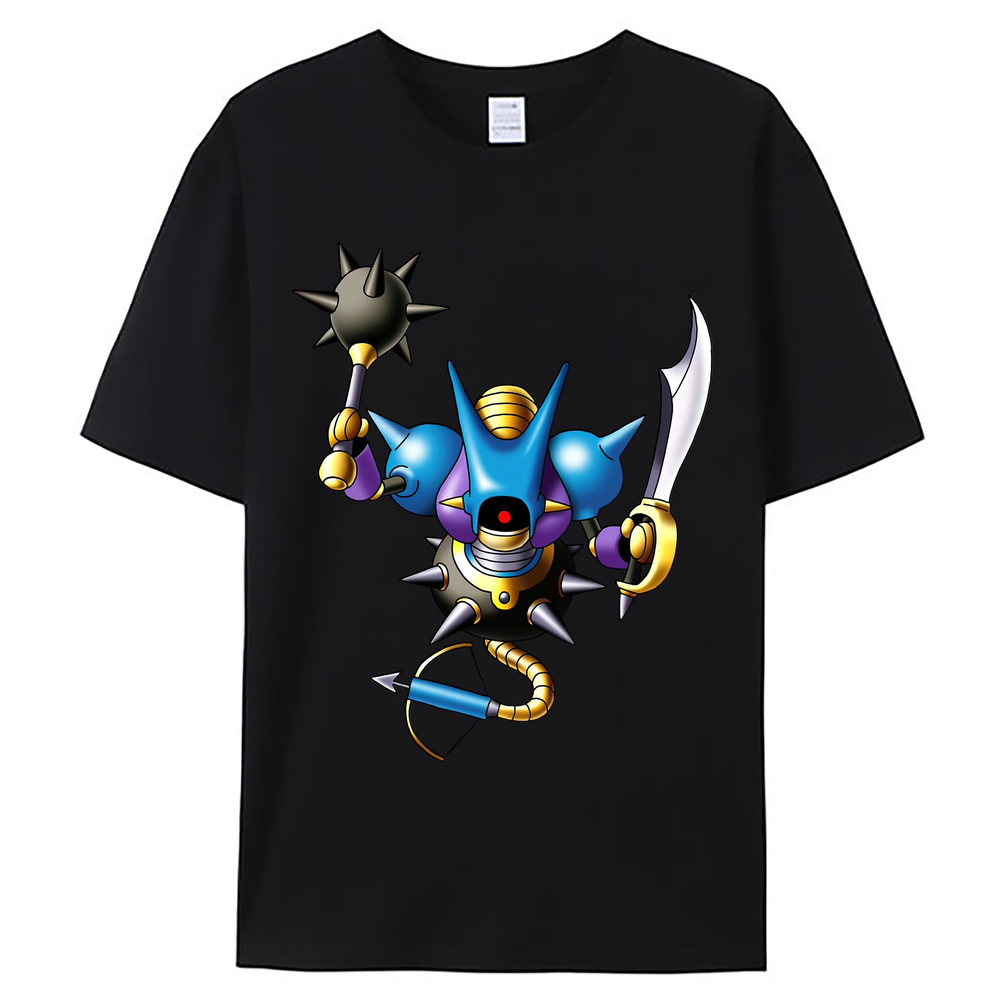 （画像用） ドラゴンクエスト Doragon Kuesuto Dragon Quest 綿100％ メンズ半袖Tシャツ｜肌触りやわらか＆通気性