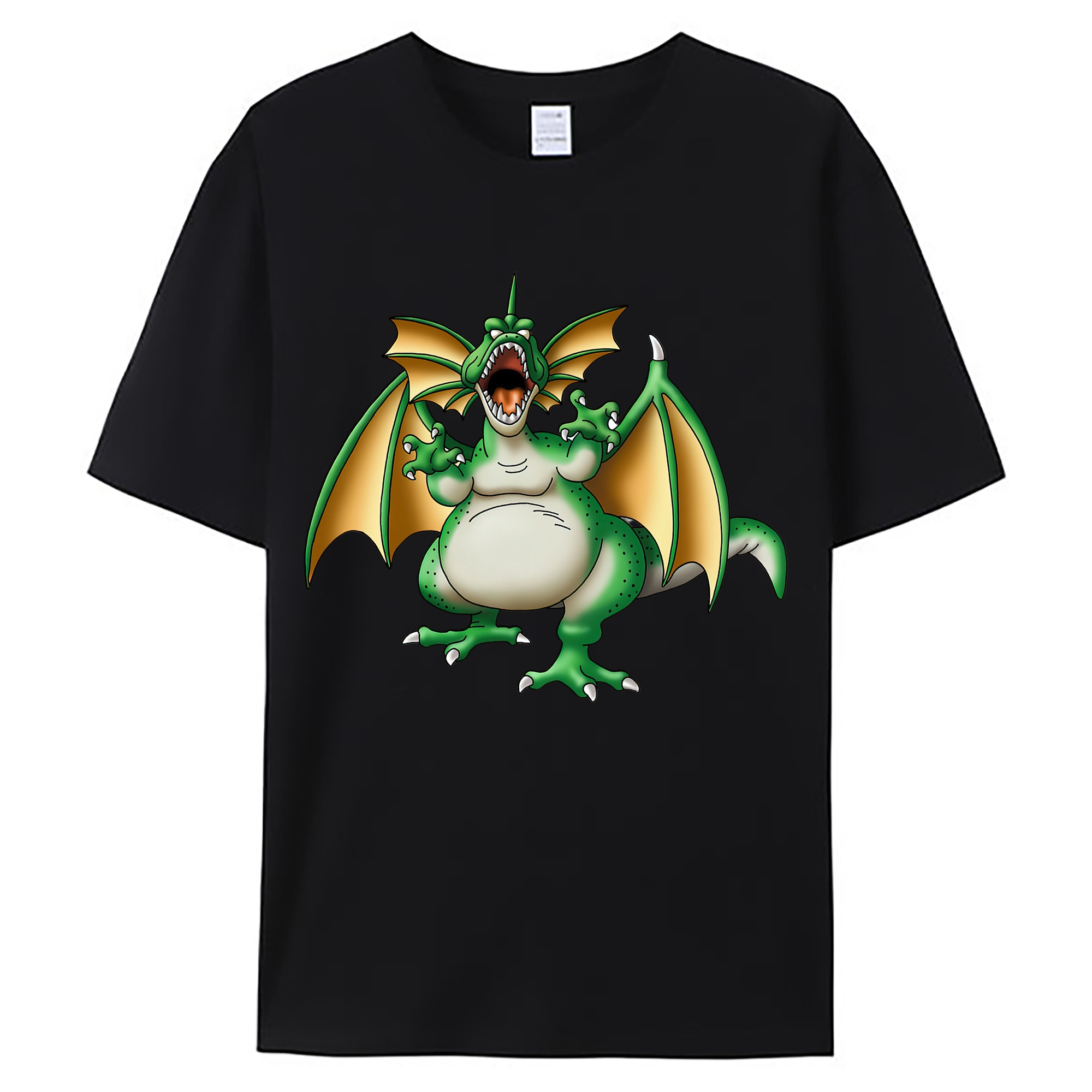 （画像用） ドラゴンクエスト Doragon Kuesuto Dragon Quest 綿100％ メンズ半袖Tシャツ｜肌触りやわらか＆通気性