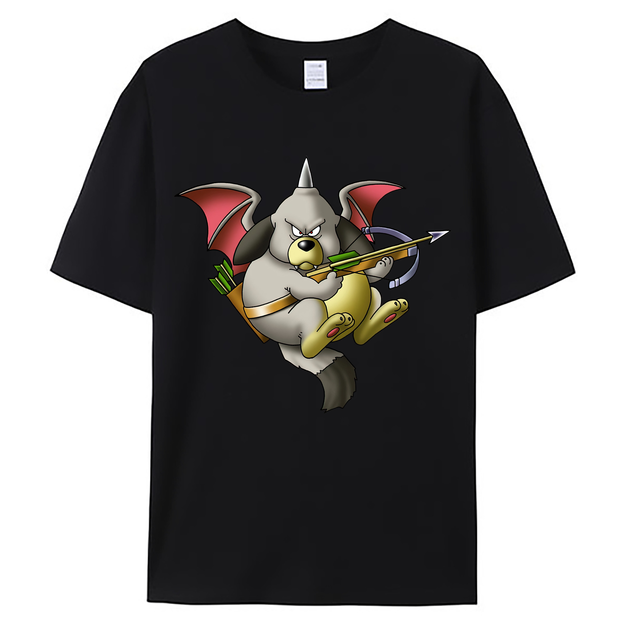 （画像用） ドラゴンクエスト Doragon Kuesuto Dragon Quest 綿100％ メンズ半袖Tシャツ｜肌触りやわらか＆通気性