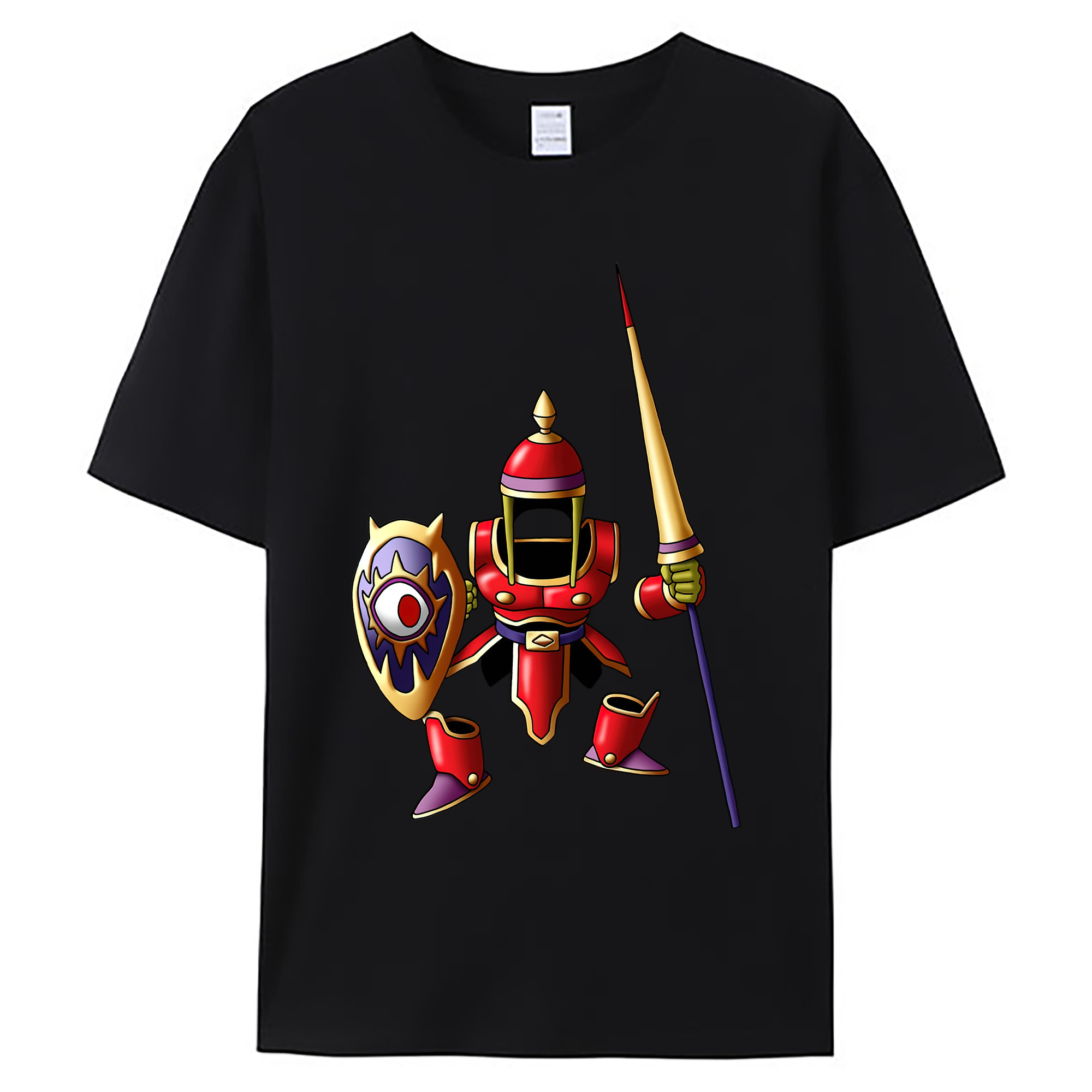 （画像用） ドラゴンクエスト Doragon Kuesuto Dragon Quest 綿100％ メンズ半袖Tシャツ｜肌触りやわらか＆通気性