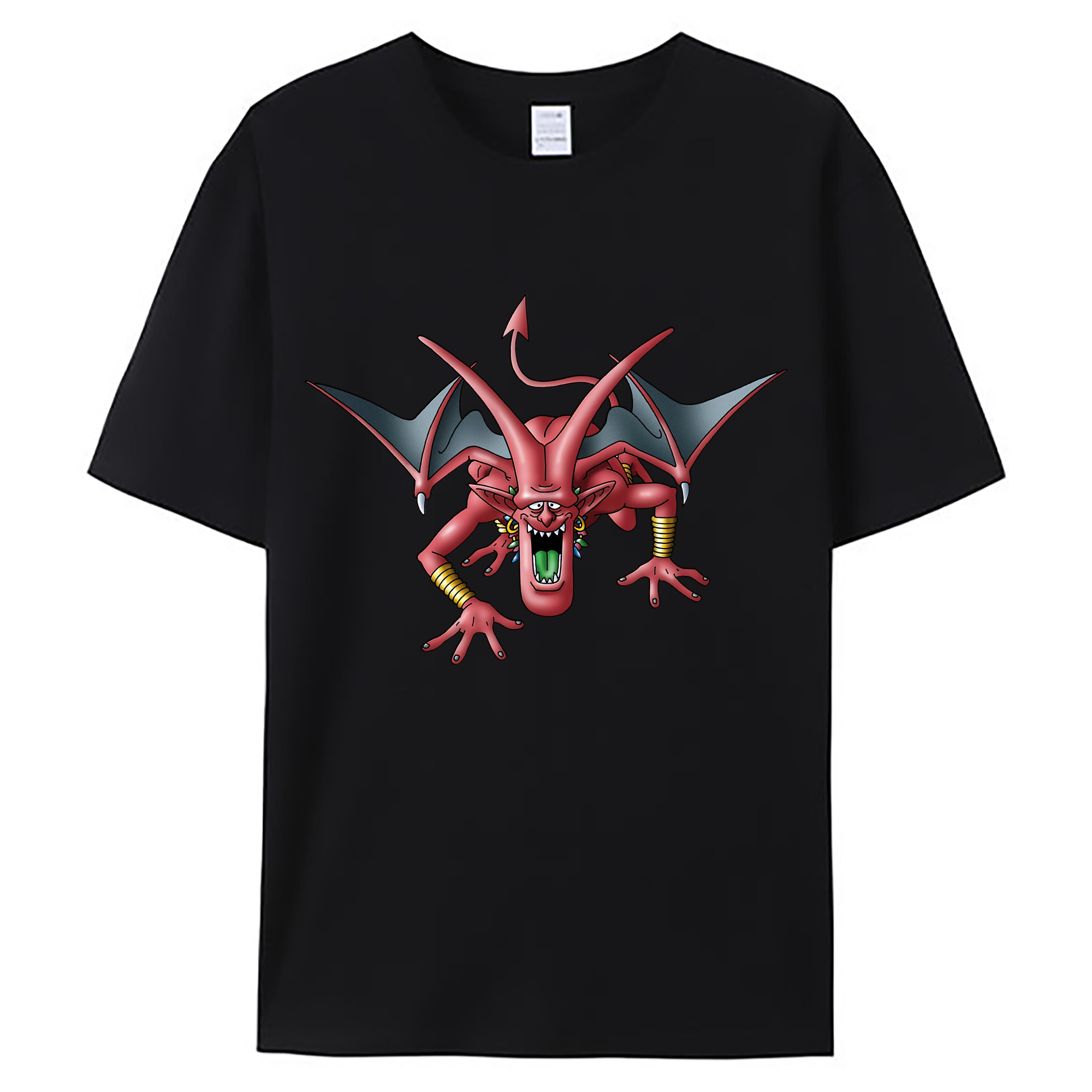 （画像用） ドラゴンクエスト Doragon Kuesuto Dragon Quest 綿100％ メンズ半袖Tシャツ｜肌触りやわらか＆通気性