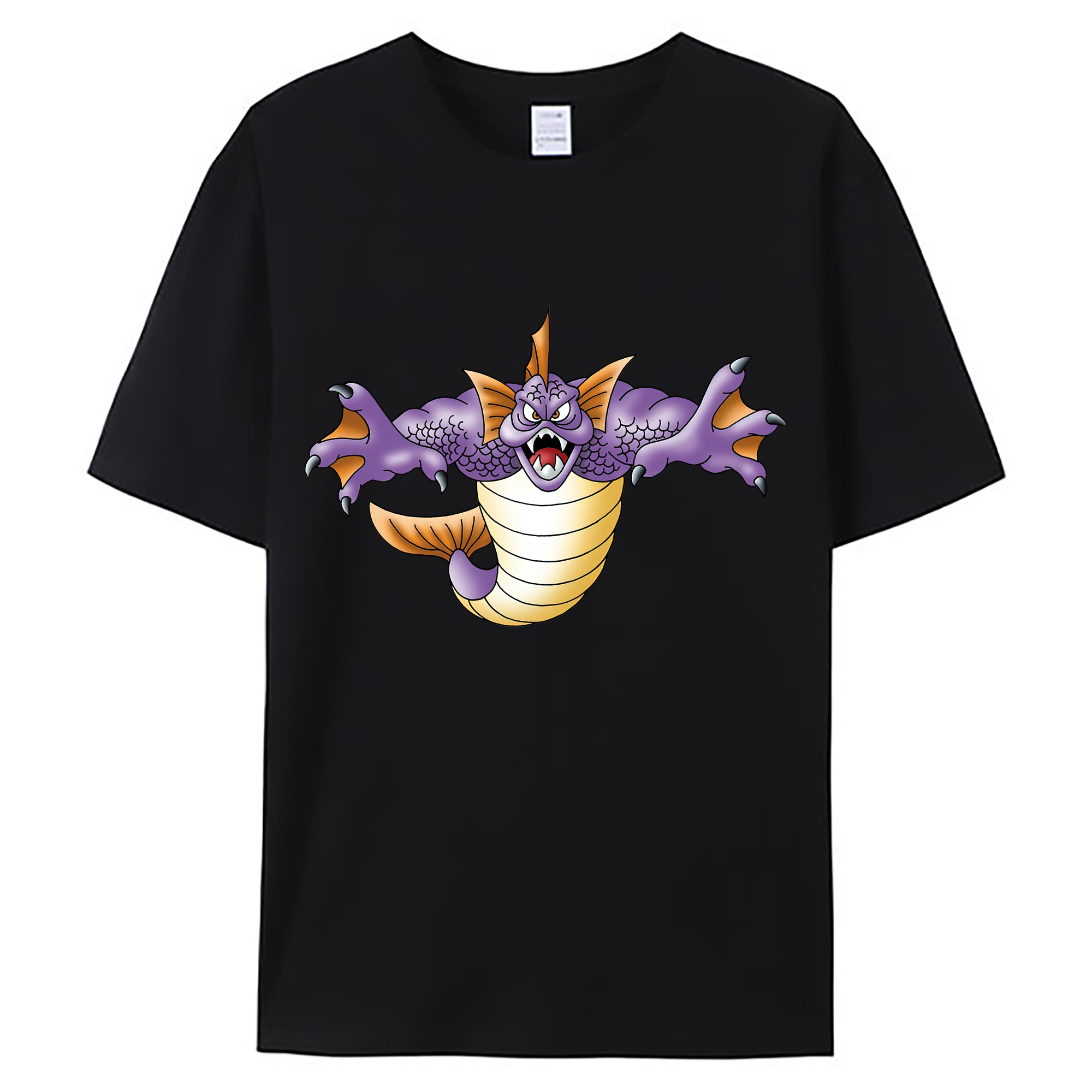 （画像用） ドラゴンクエスト Doragon Kuesuto Dragon Quest 綿100％ メンズ半袖Tシャツ｜肌触りやわらか＆通気性