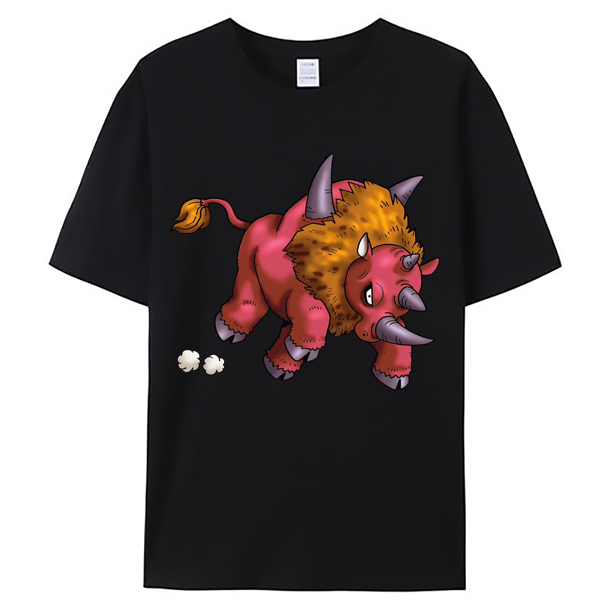 （画像用） ドラゴンクエスト Doragon Kuesuto Dragon Quest 綿100％ メンズ半袖Tシャツ｜肌触りやわらか＆通気性