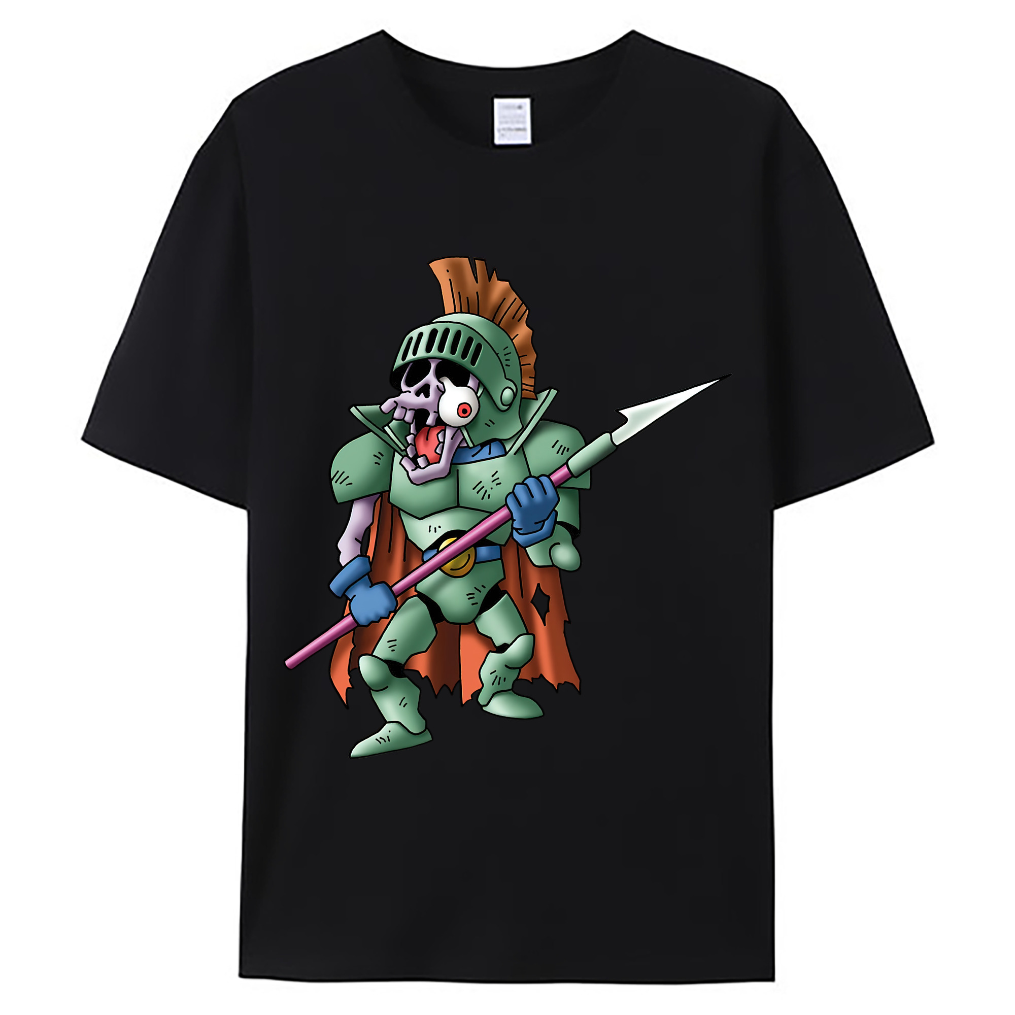 （画像用） ドラゴンクエスト Doragon Kuesuto Dragon Quest 綿100％ メンズ半袖Tシャツ｜肌触りやわらか＆通気性