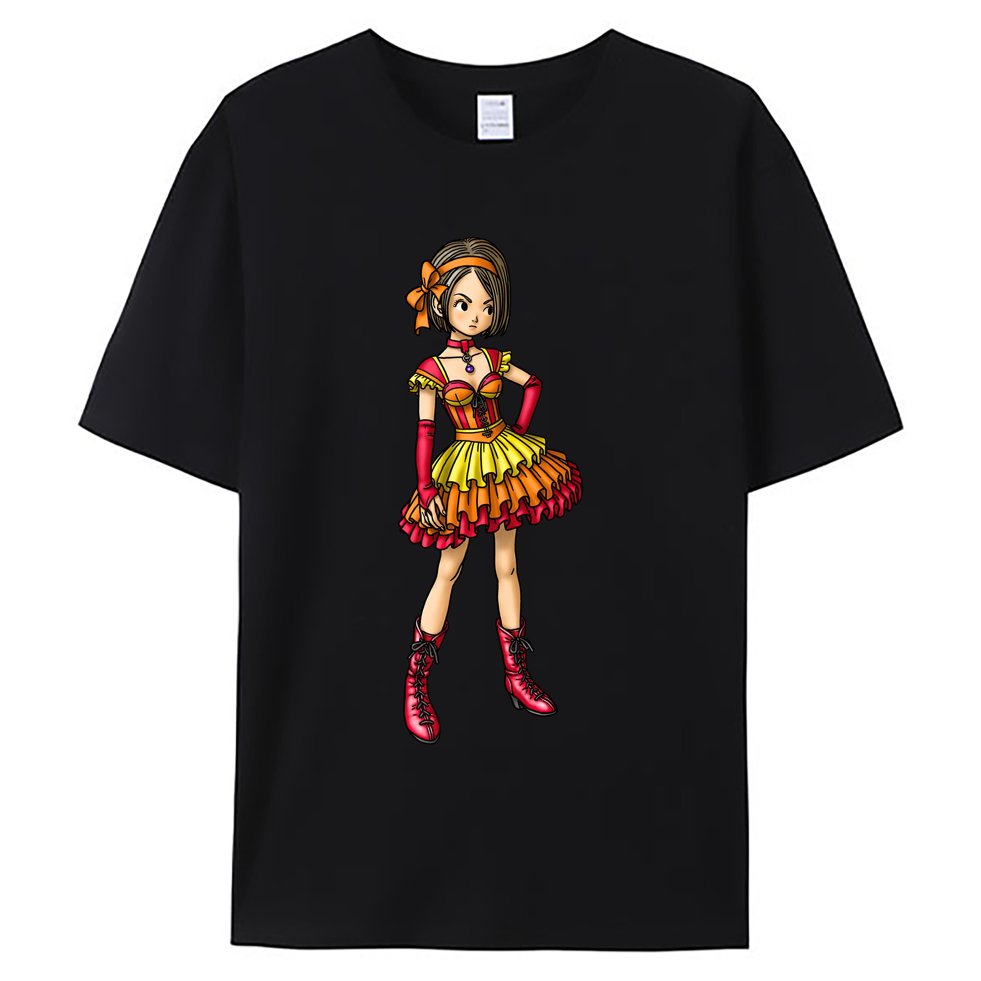 （画像用） ドラゴンクエスト Doragon Kuesuto Dragon Quest 綿100％ メンズ半袖Tシャツ｜肌触りやわらか＆通気性