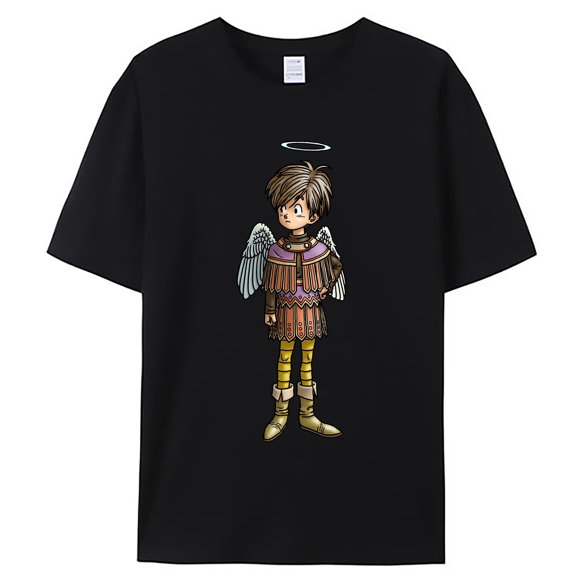 （画像用） ドラゴンクエスト Doragon Kuesuto Dragon Quest 綿100％ メンズ半袖Tシャツ｜肌触りやわらか＆通気性