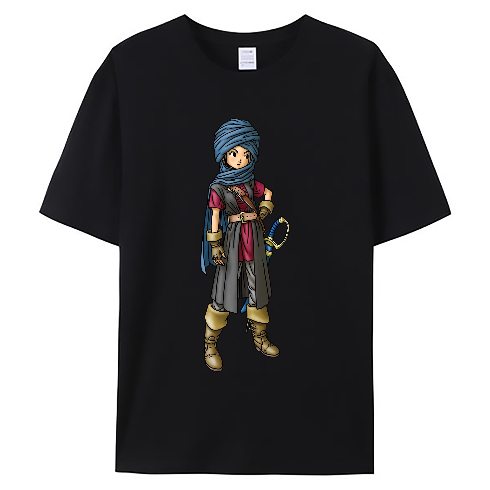 （画像用） ドラゴンクエスト Doragon Kuesuto Dragon Quest 綿100％ メンズ半袖Tシャツ｜肌触りやわらか＆通気性
