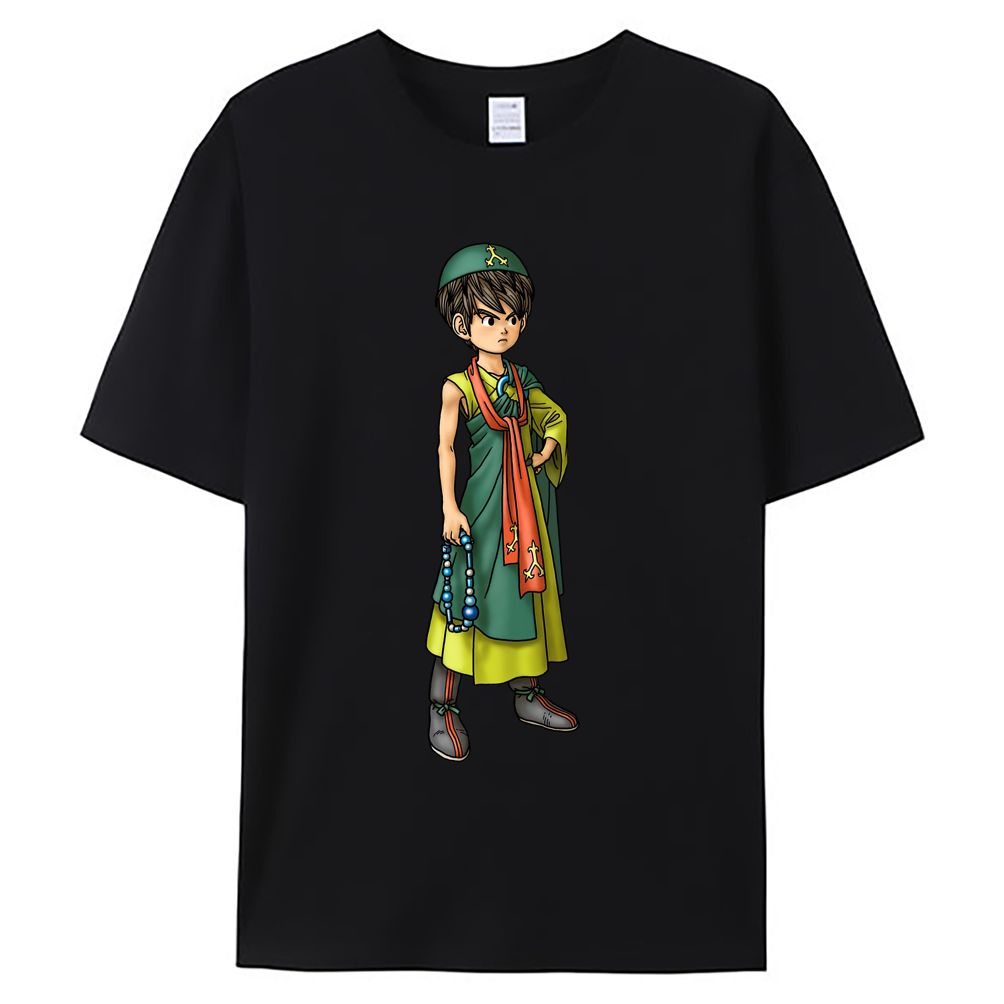 （画像用） ドラゴンクエスト Doragon Kuesuto Dragon Quest 綿100％ メンズ半袖Tシャツ｜肌触りやわらか＆通気性
