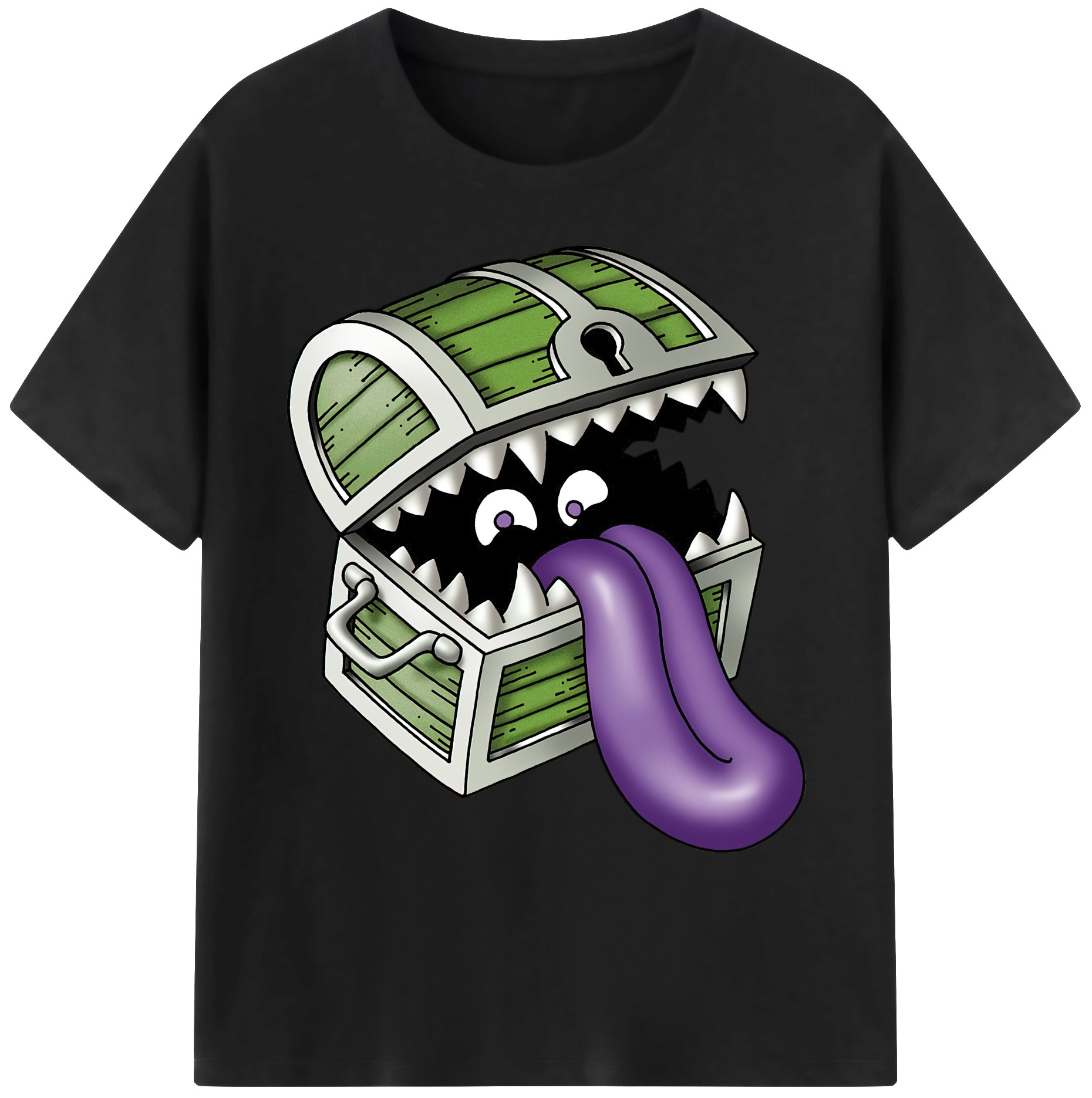 （画像用） ドラゴンクエスト Doragon Kuesuto Dragon Quest 綿100％ メンズ半袖Tシャツ｜肌触りやわらか＆通気性