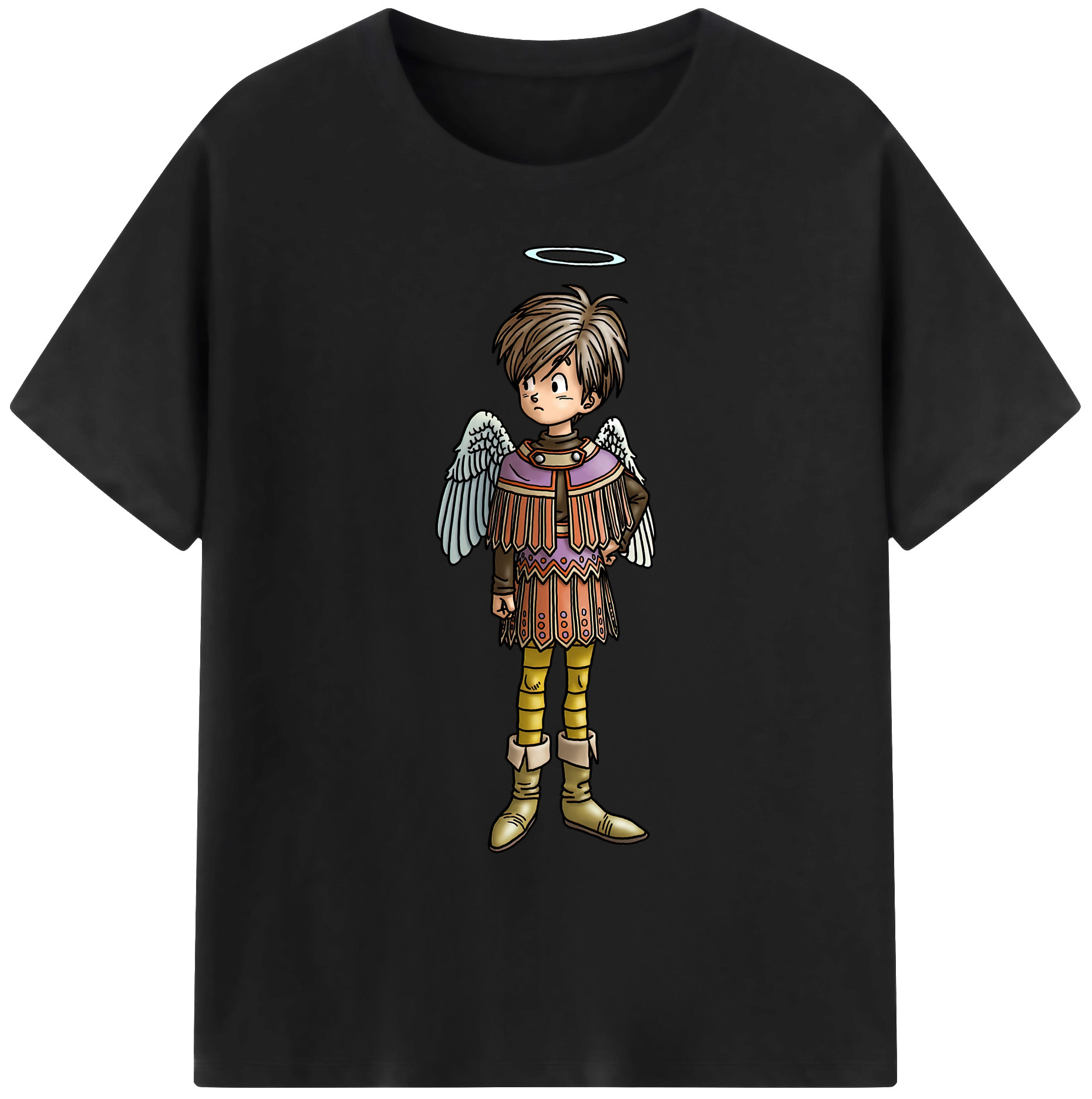 （画像用） ドラゴンクエスト Doragon Kuesuto Dragon Quest 綿100％ メンズ半袖Tシャツ｜肌触りやわらか＆通気性