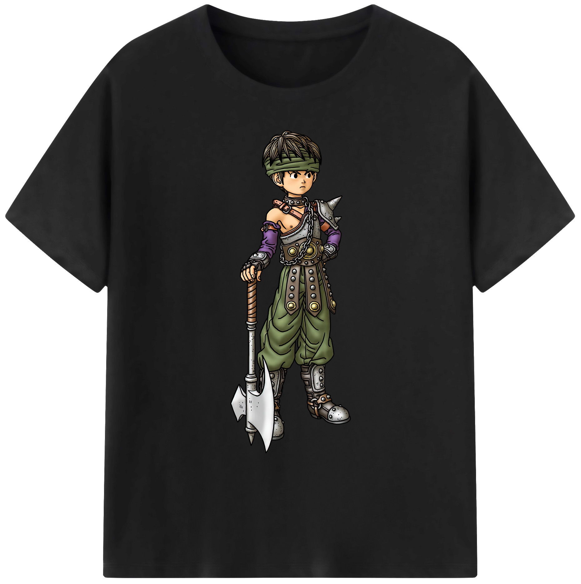 （画像用） ドラゴンクエスト Doragon Kuesuto Dragon Quest 綿100％ メンズ半袖Tシャツ｜肌触りやわらか＆通気性
