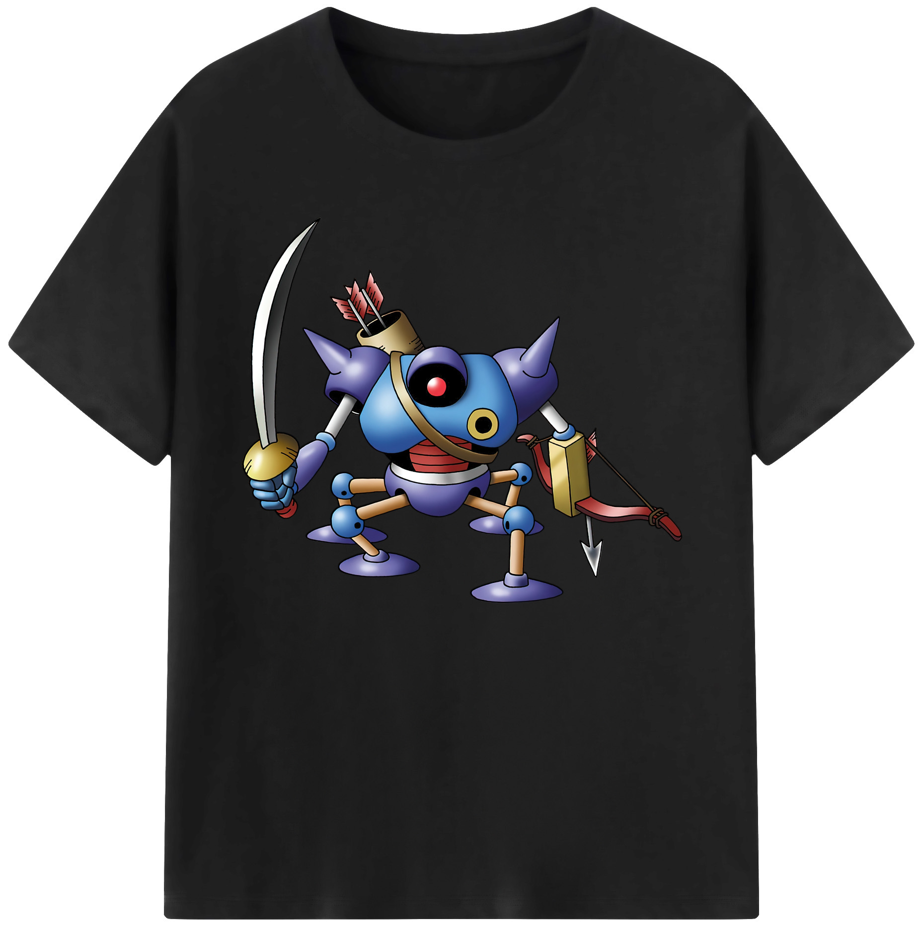 （画像用） ドラゴンクエスト Doragon Kuesuto Dragon Quest 綿100％ メンズ半袖Tシャツ｜肌触りやわらか＆通気性