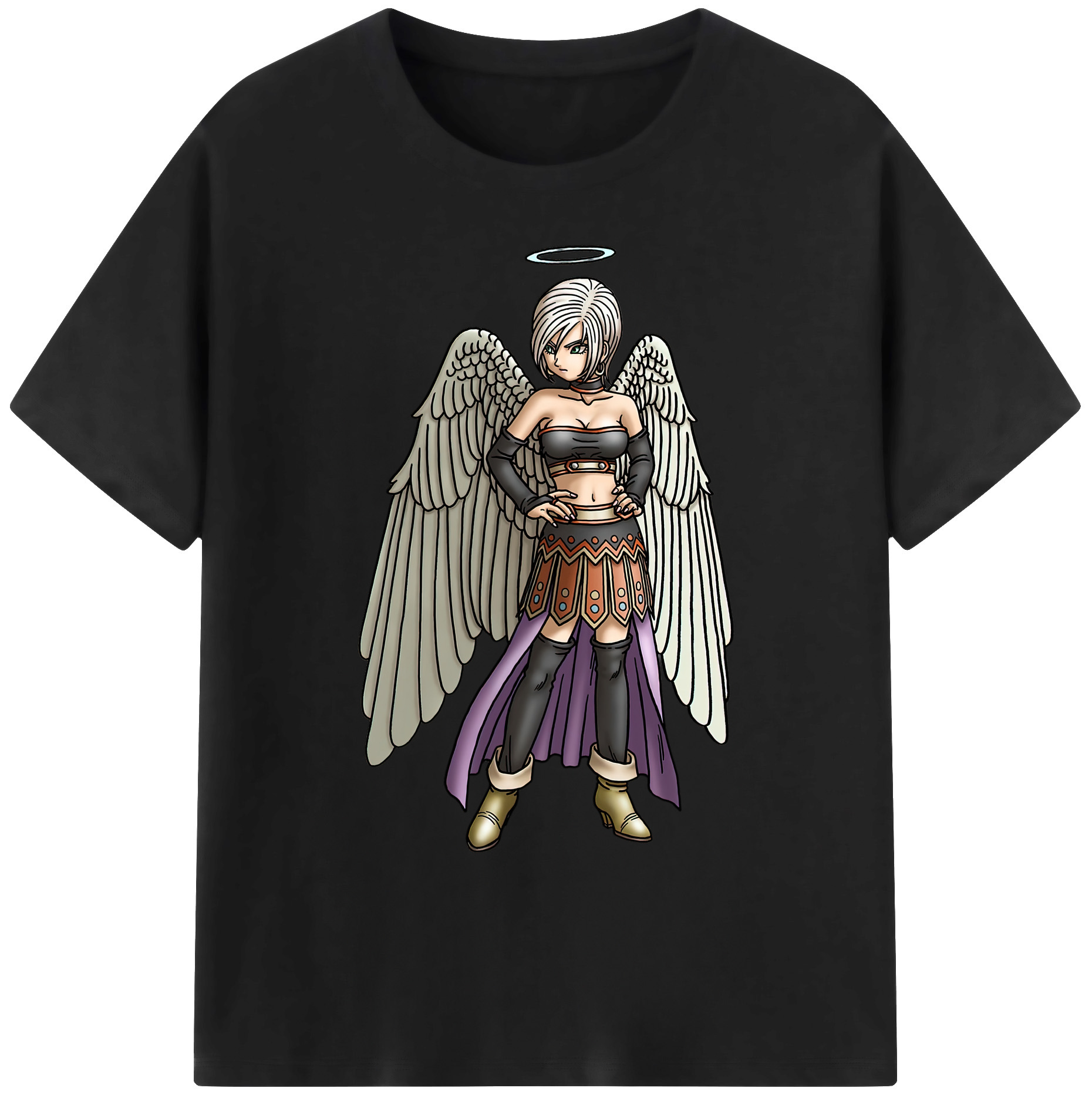 （画像用） ドラゴンクエスト Doragon Kuesuto Dragon Quest 綿100％ メンズ半袖Tシャツ｜肌触りやわらか＆通気性