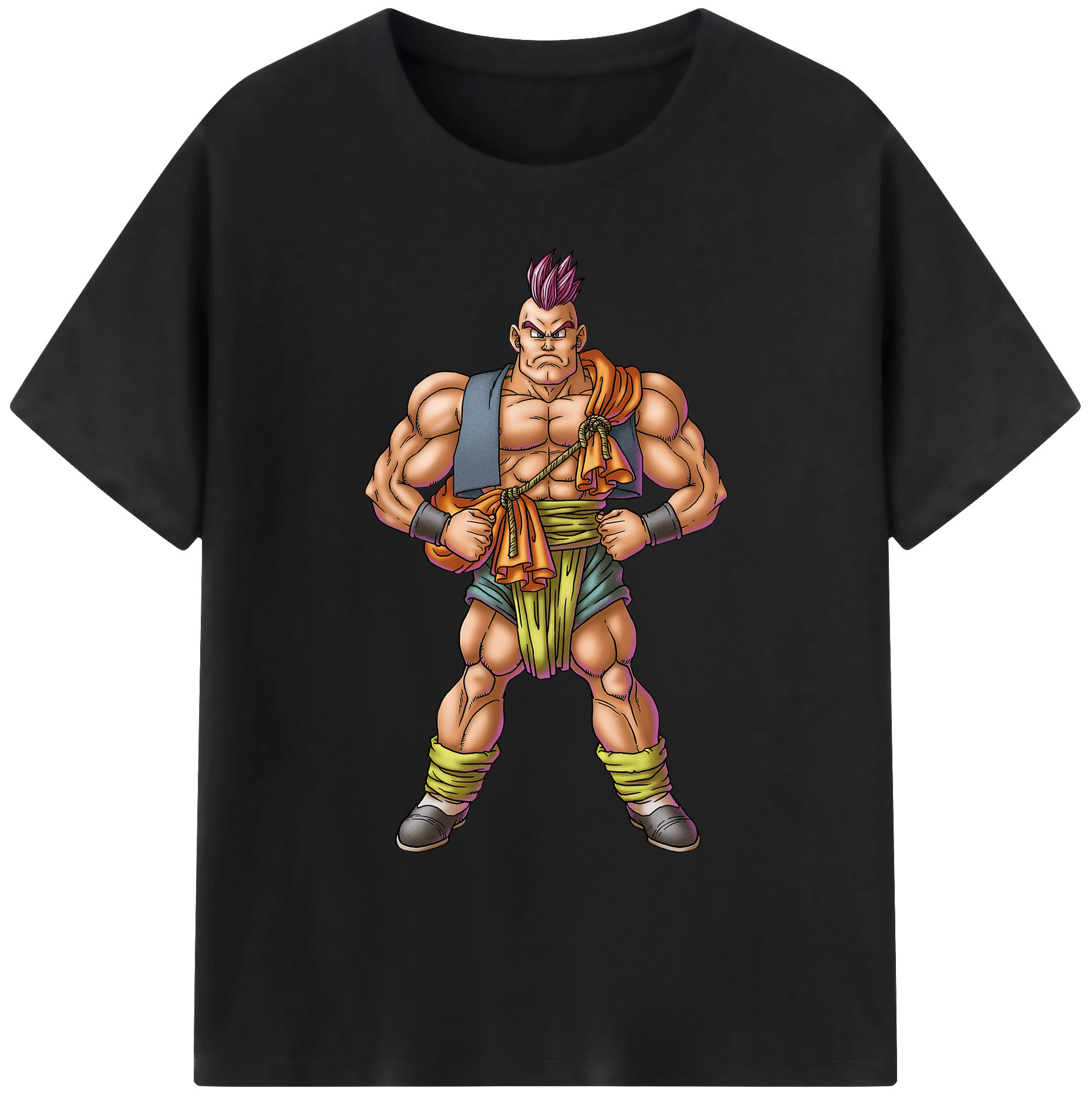 （画像用） ドラゴンクエスト Doragon Kuesuto Dragon Quest 綿100％ メンズ半袖Tシャツ｜肌触りやわらか＆通気性