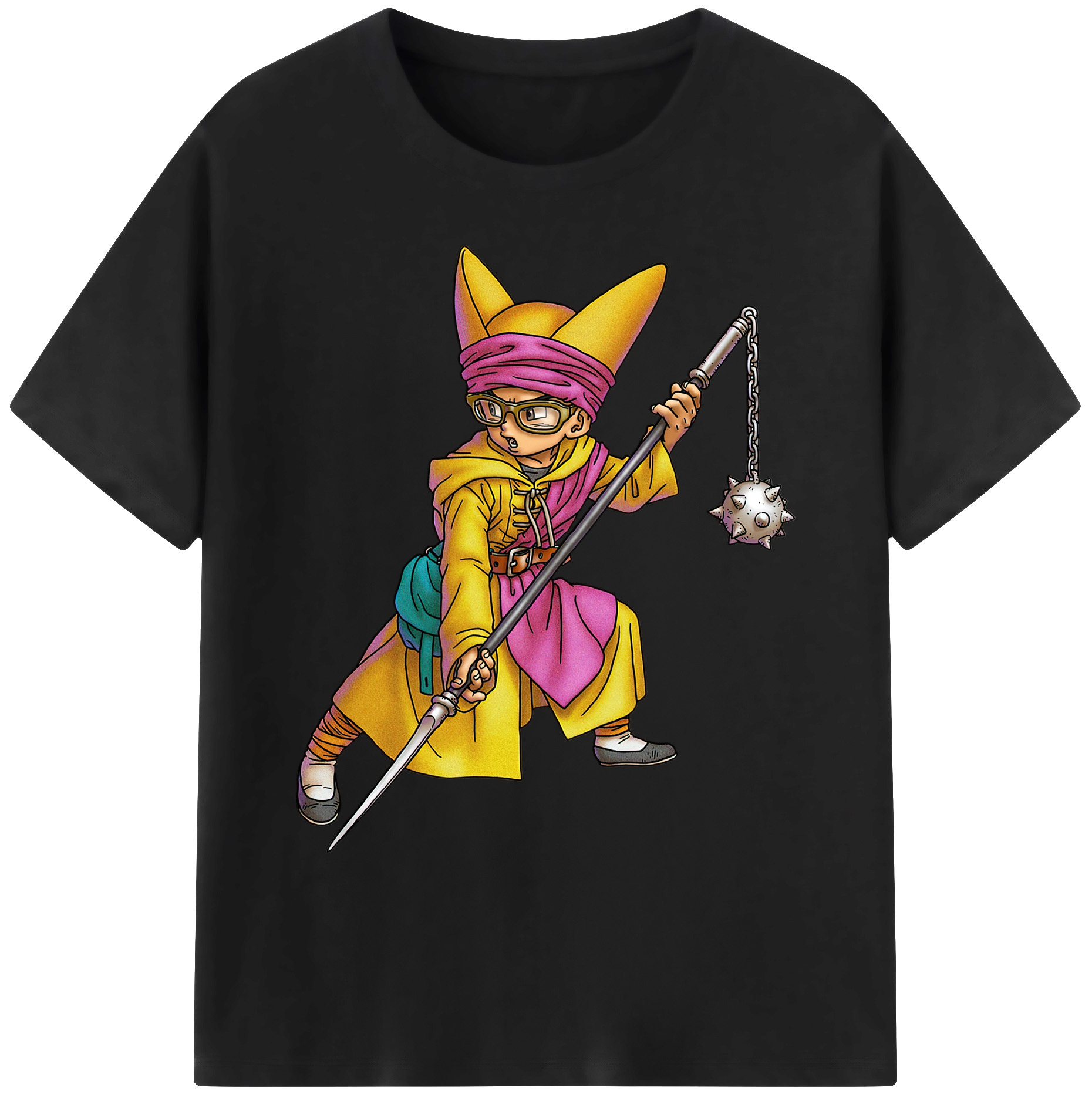 （画像用） ドラゴンクエスト Doragon Kuesuto Dragon Quest 綿100％ メンズ半袖Tシャツ｜肌触りやわらか＆通気性