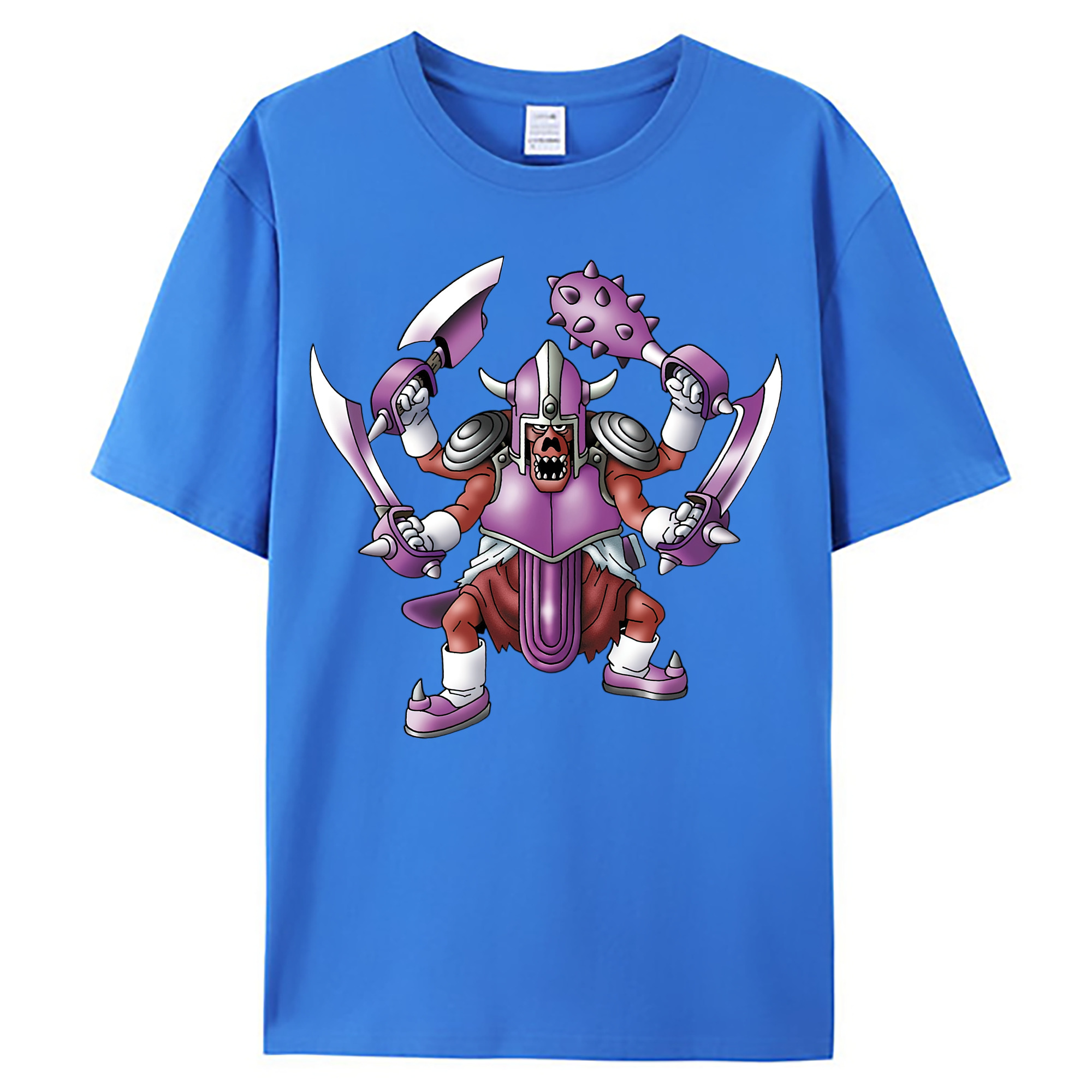 （画像用） ドラゴンクエスト Doragon Kuesuto Dragon Quest 綿100％ メンズ半袖Tシャツ｜肌触りやわらか＆通気性