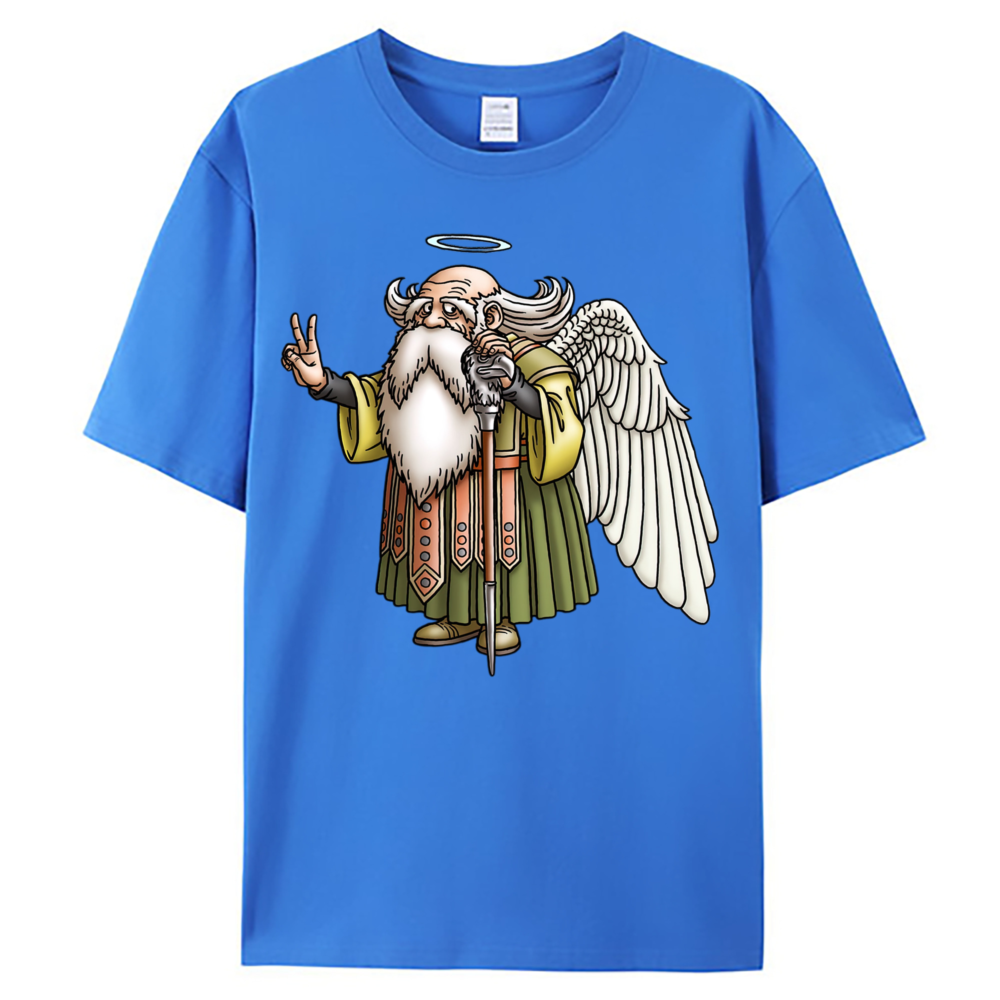 （画像用） ドラゴンクエスト Doragon Kuesuto Dragon Quest 綿100％ メンズ半袖Tシャツ｜肌触りやわらか＆通気性