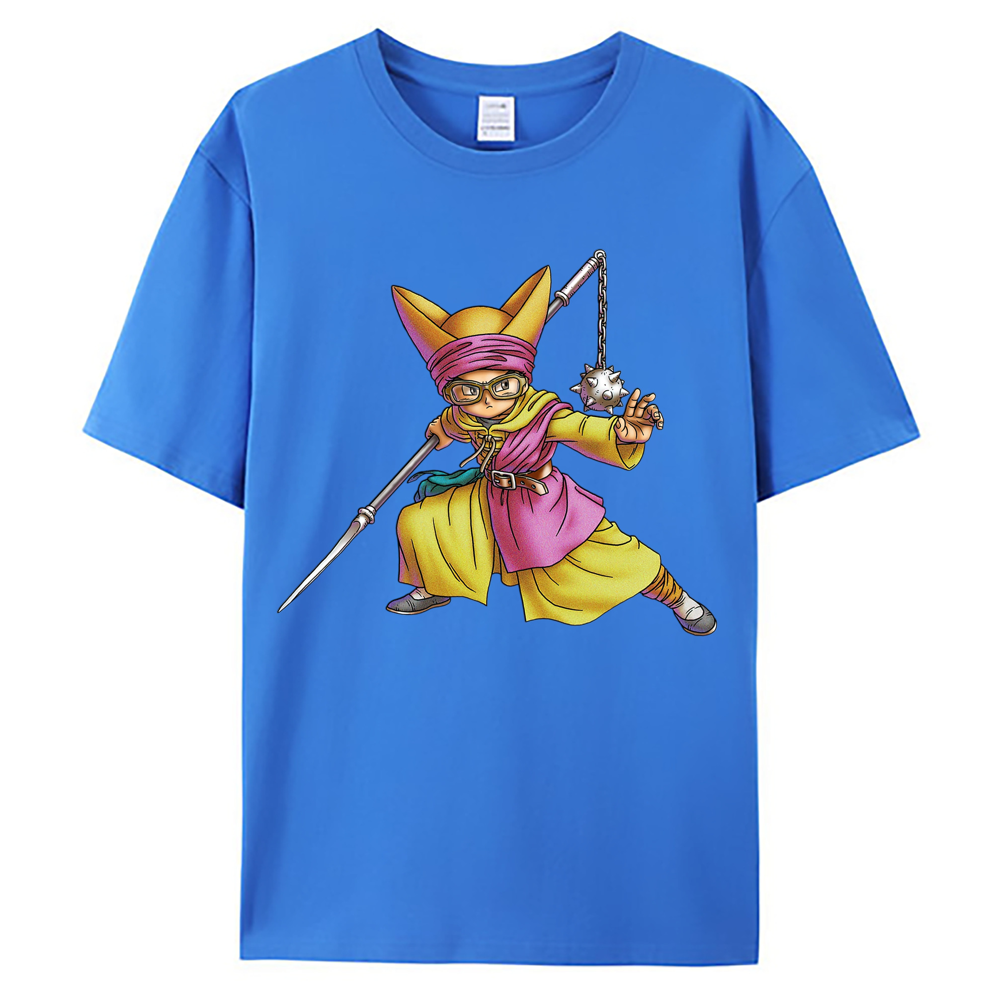 （画像用） ドラゴンクエスト Doragon Kuesuto Dragon Quest 綿100％ メンズ半袖Tシャツ｜肌触りやわらか＆通気性