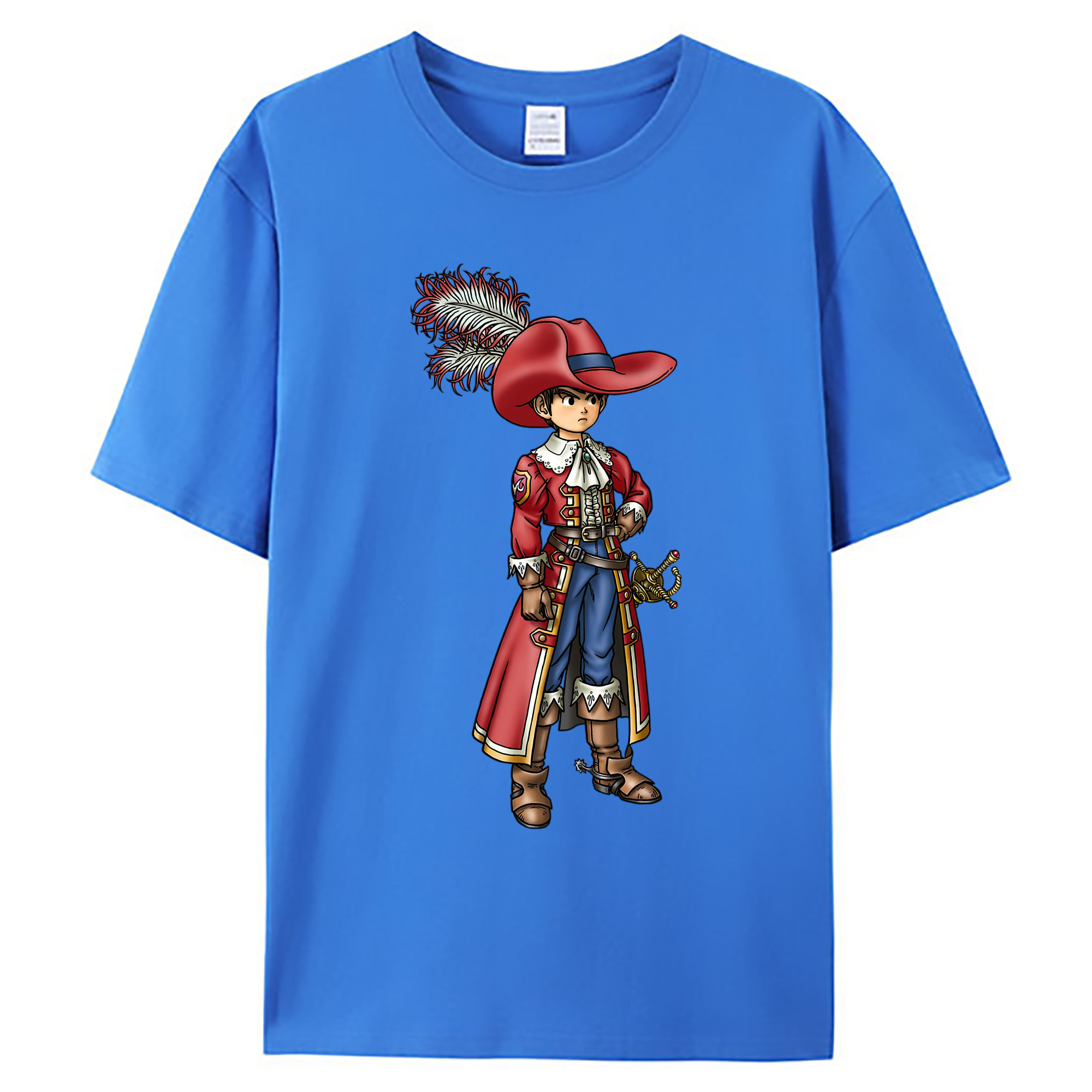 （画像用） ドラゴンクエスト Doragon Kuesuto Dragon Quest 綿100％ メンズ半袖Tシャツ｜肌触りやわらか＆通気性