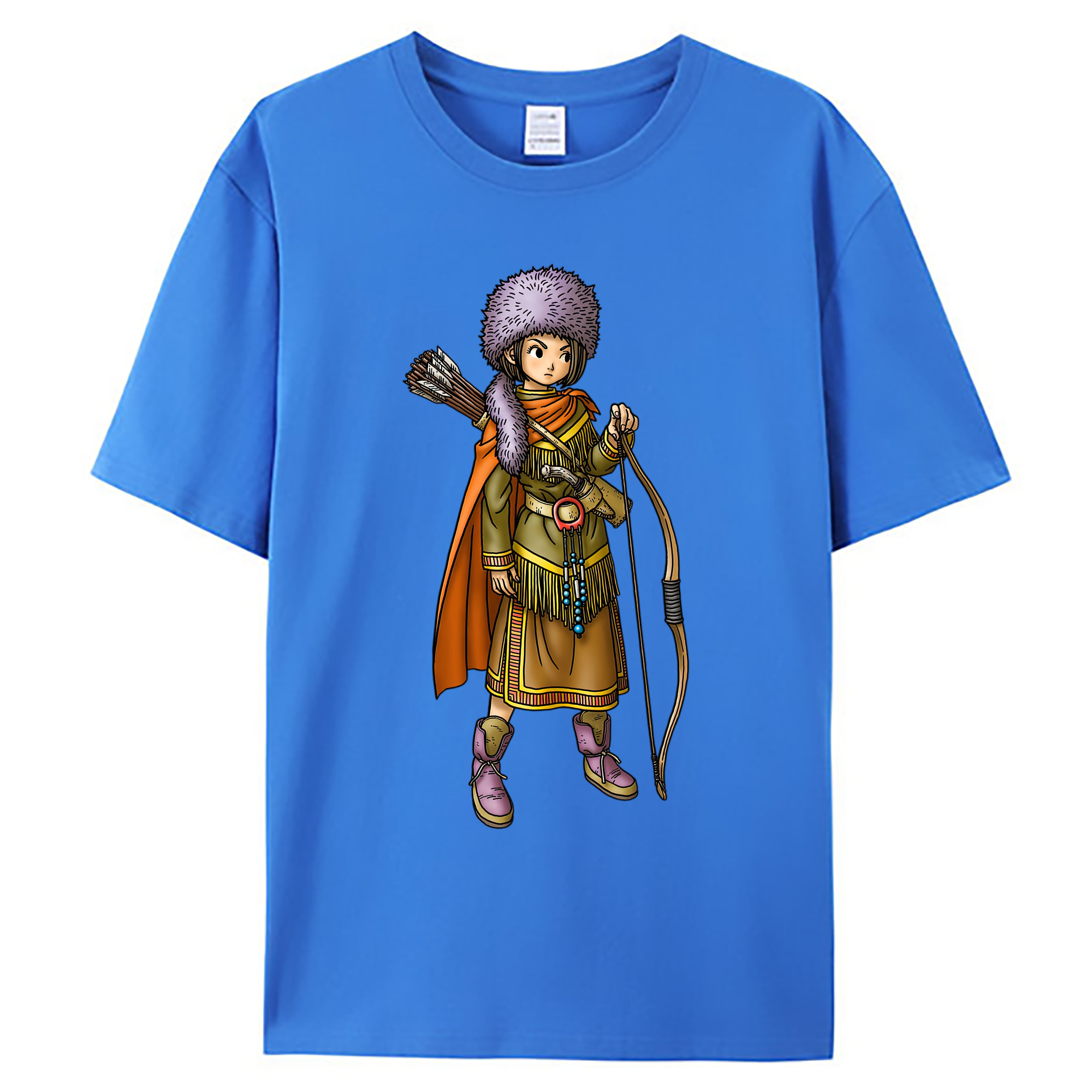 （画像用） ドラゴンクエスト Doragon Kuesuto Dragon Quest 綿100％ メンズ半袖Tシャツ｜肌触りやわらか＆通気性