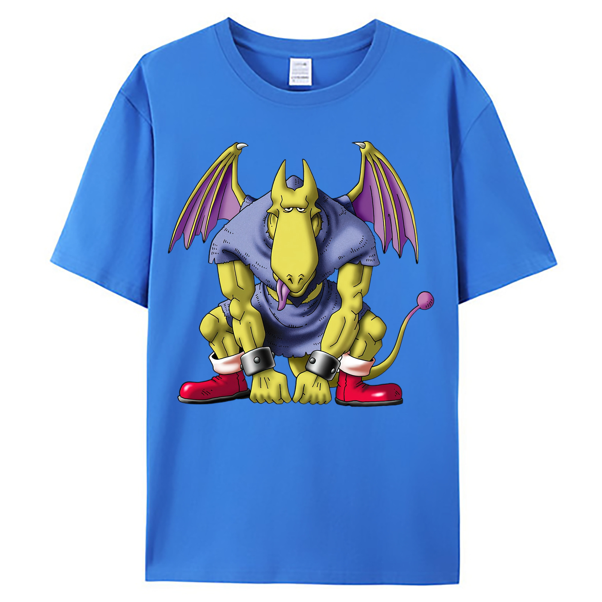 （画像用） ドラゴンクエスト Doragon Kuesuto Dragon Quest 綿100％ メンズ半袖Tシャツ｜肌触りやわらか＆通気性