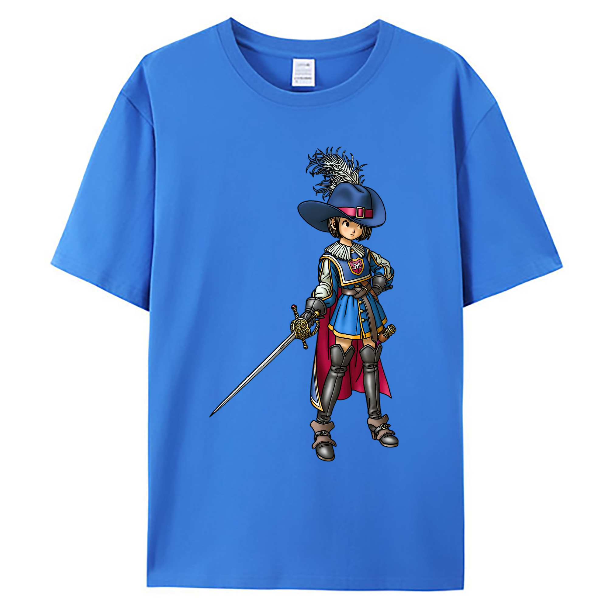 （画像用） ドラゴンクエスト Doragon Kuesuto Dragon Quest 綿100％ メンズ半袖Tシャツ｜肌触りやわらか＆通気性