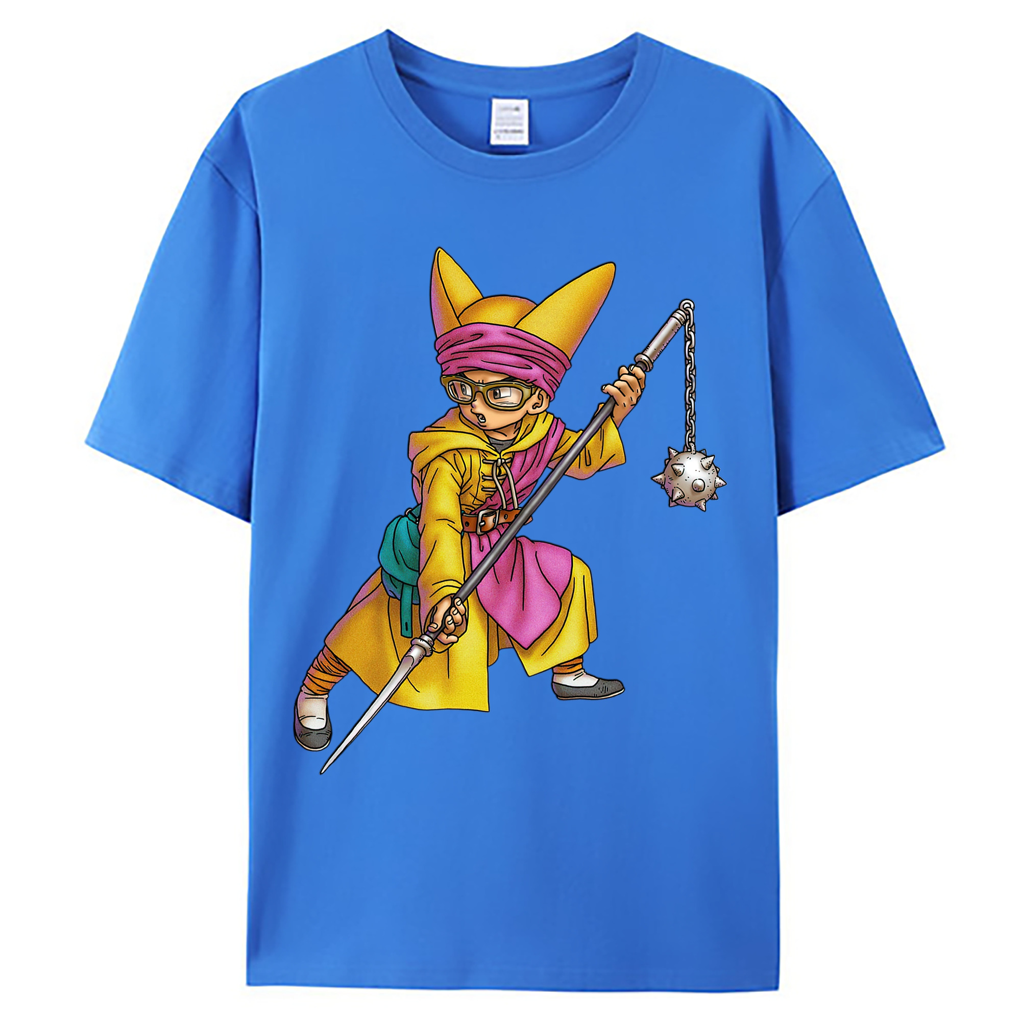 （画像用） ドラゴンクエスト Doragon Kuesuto Dragon Quest 綿100％ メンズ半袖Tシャツ｜肌触りやわらか＆通気性