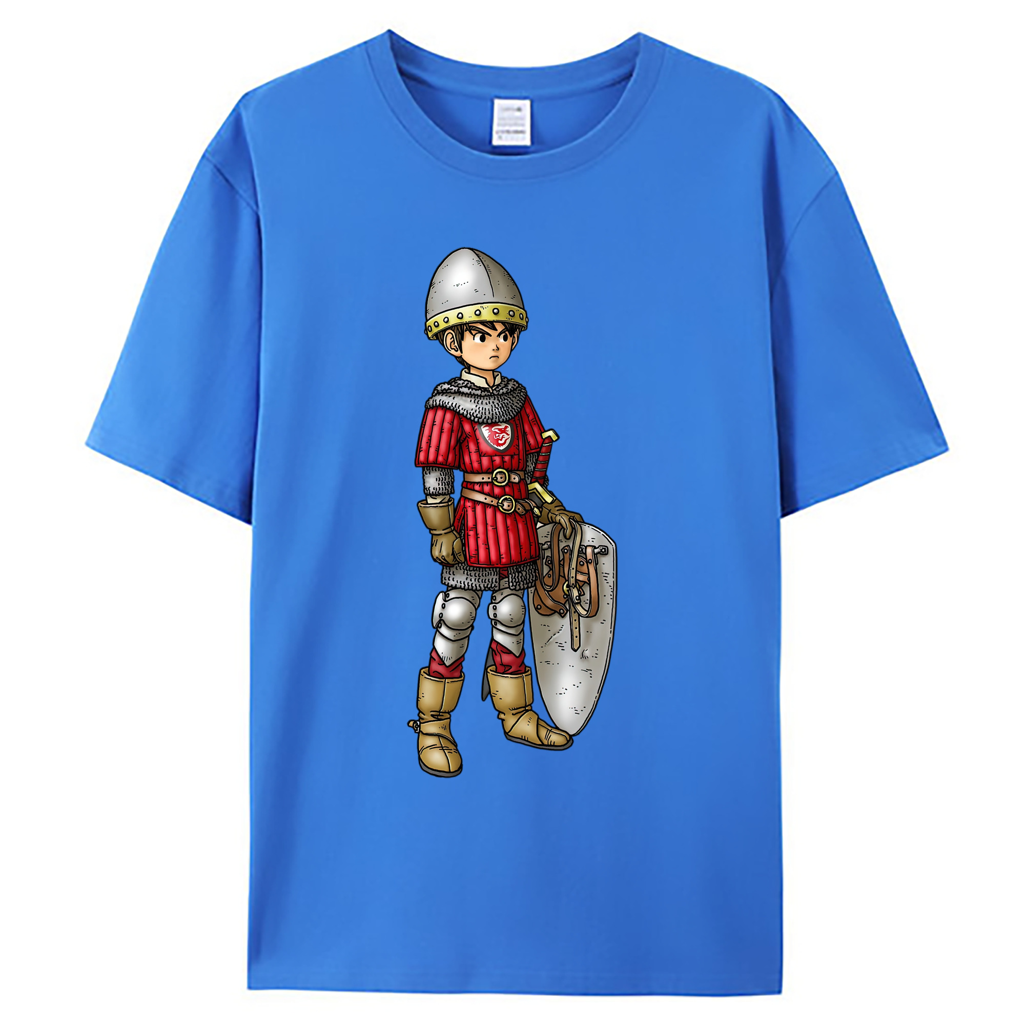 （画像用） ドラゴンクエスト Doragon Kuesuto Dragon Quest 綿100％ メンズ半袖Tシャツ｜肌触りやわらか＆通気性