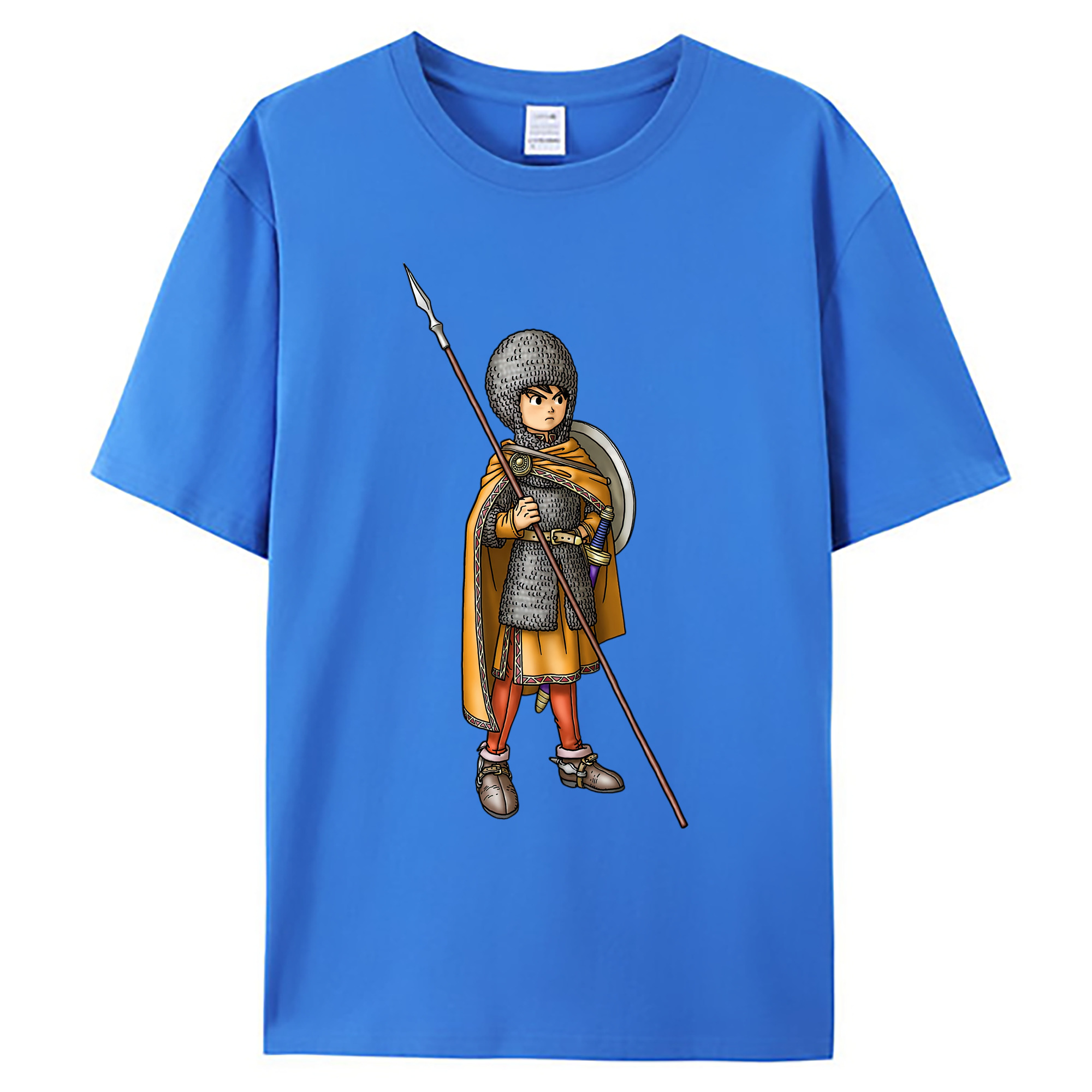 （画像用） ドラゴンクエスト Doragon Kuesuto Dragon Quest 綿100％ メンズ半袖Tシャツ｜肌触りやわらか＆通気性