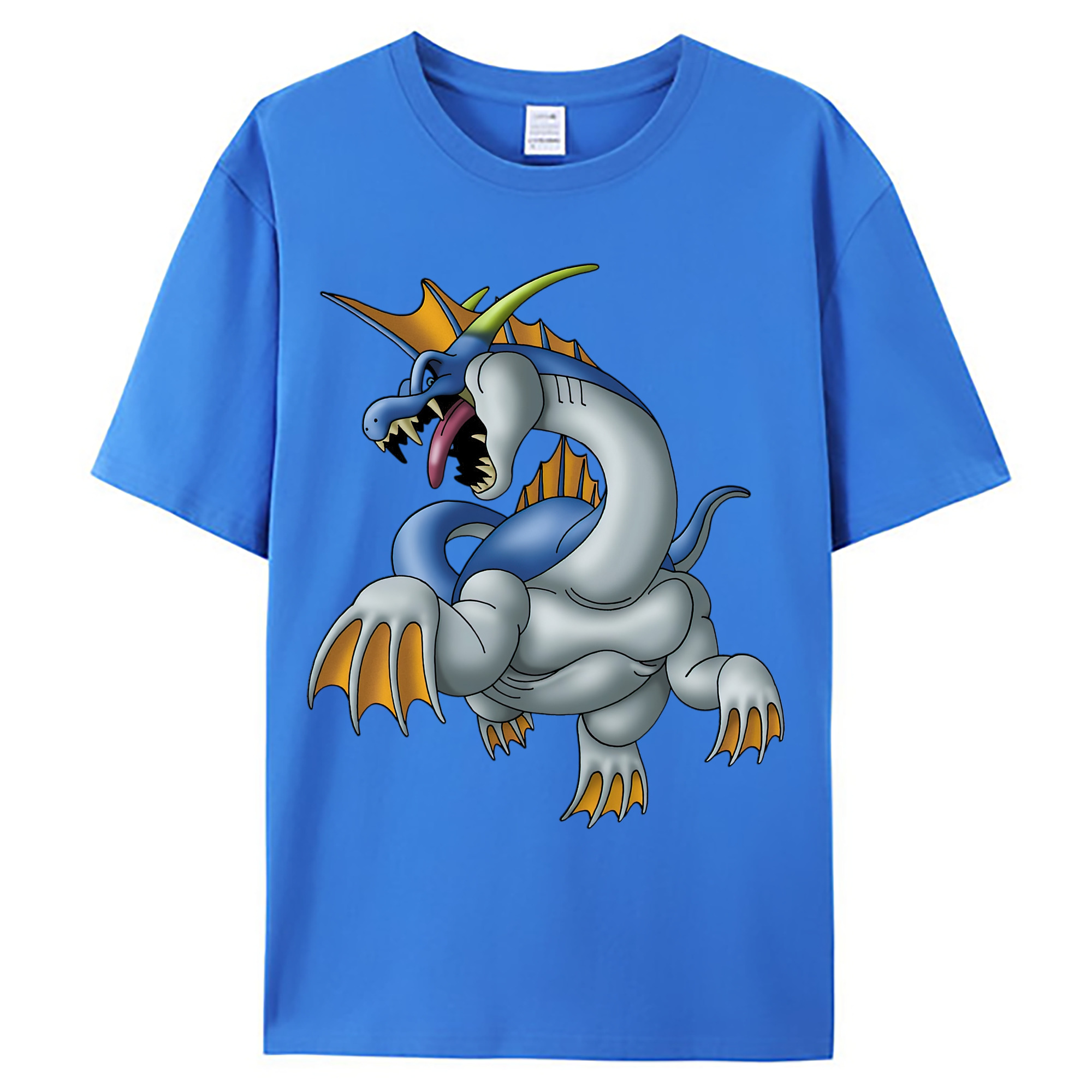 （画像用） ドラゴンクエスト Doragon Kuesuto Dragon Quest 綿100％ メンズ半袖Tシャツ｜肌触りやわらか＆通気性