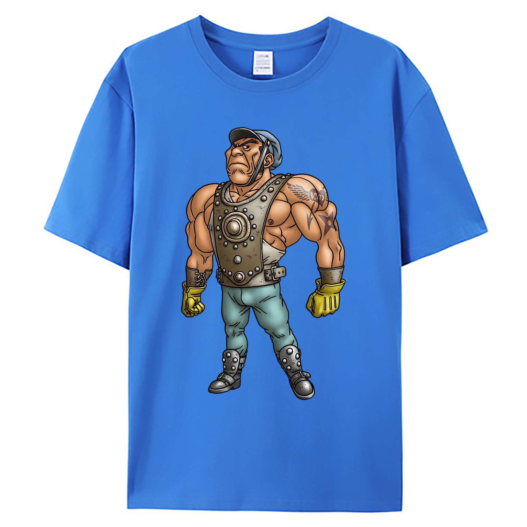 （画像用） ドラゴンクエスト Doragon Kuesuto Dragon Quest 綿100％ メンズ半袖Tシャツ｜肌触りやわらか＆通気性