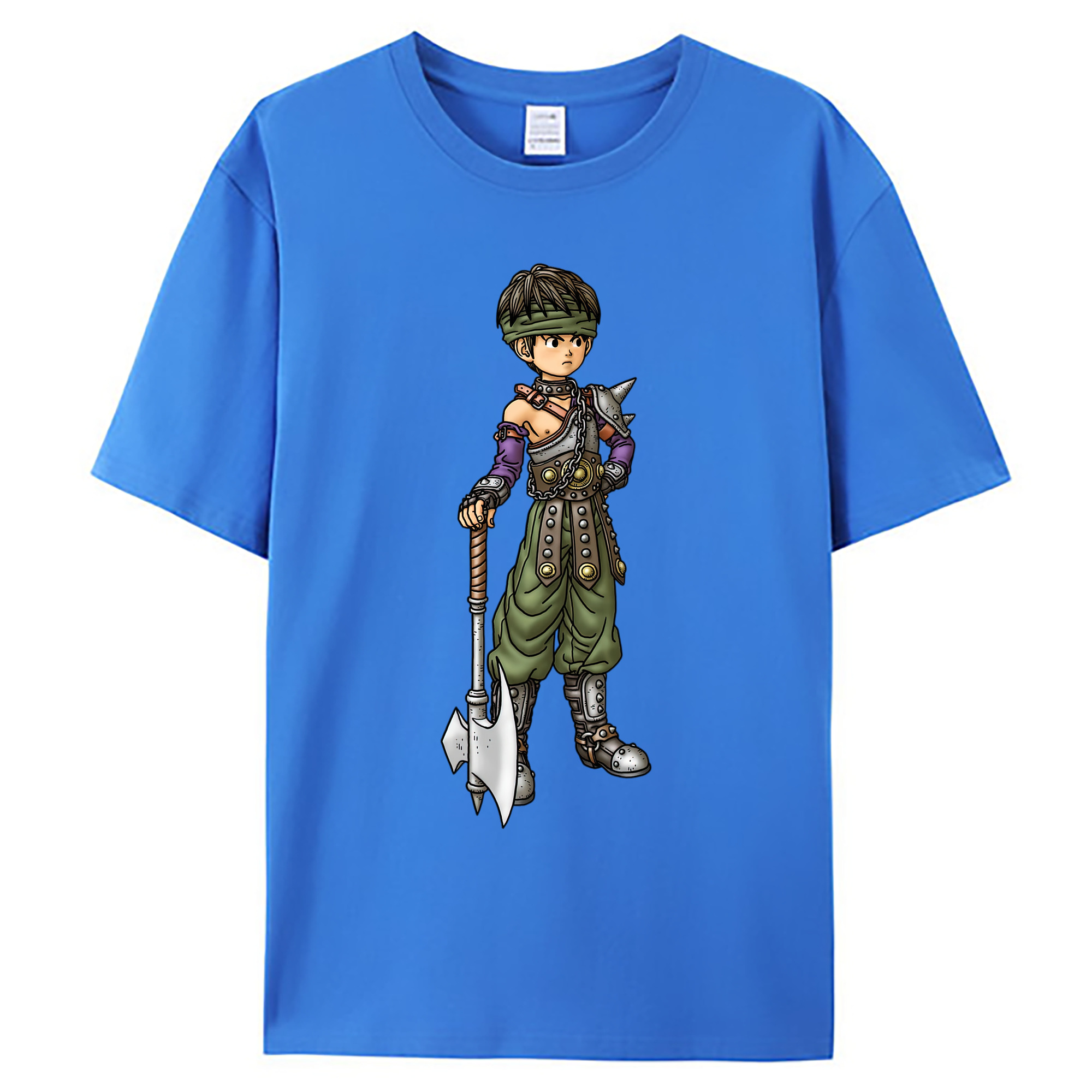 （画像用） ドラゴンクエスト Doragon Kuesuto Dragon Quest 綿100％ メンズ半袖Tシャツ｜肌触りやわらか＆通気性