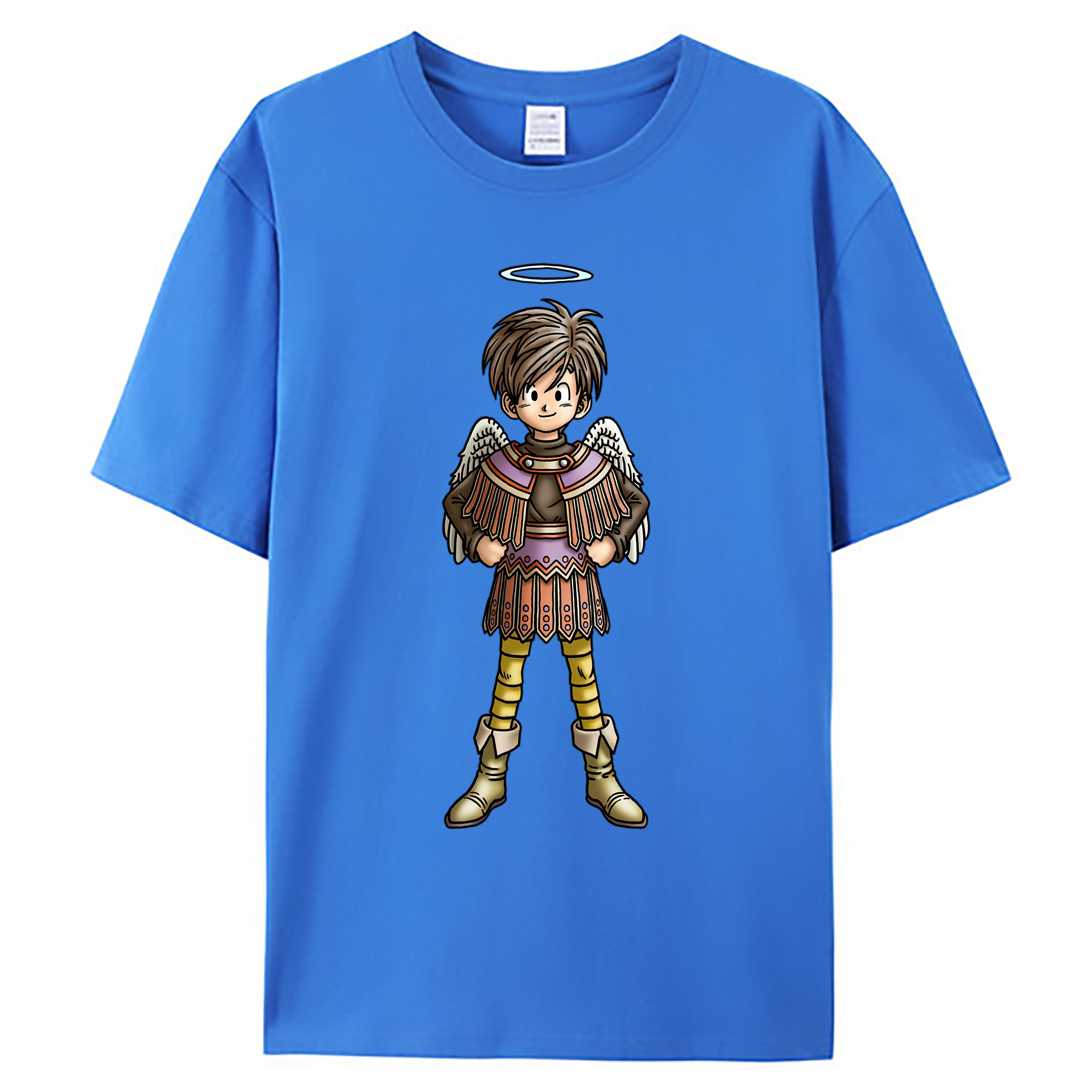 （画像用） ドラゴンクエスト Doragon Kuesuto Dragon Quest 綿100％ メンズ半袖Tシャツ｜肌触りやわらか＆通気性
