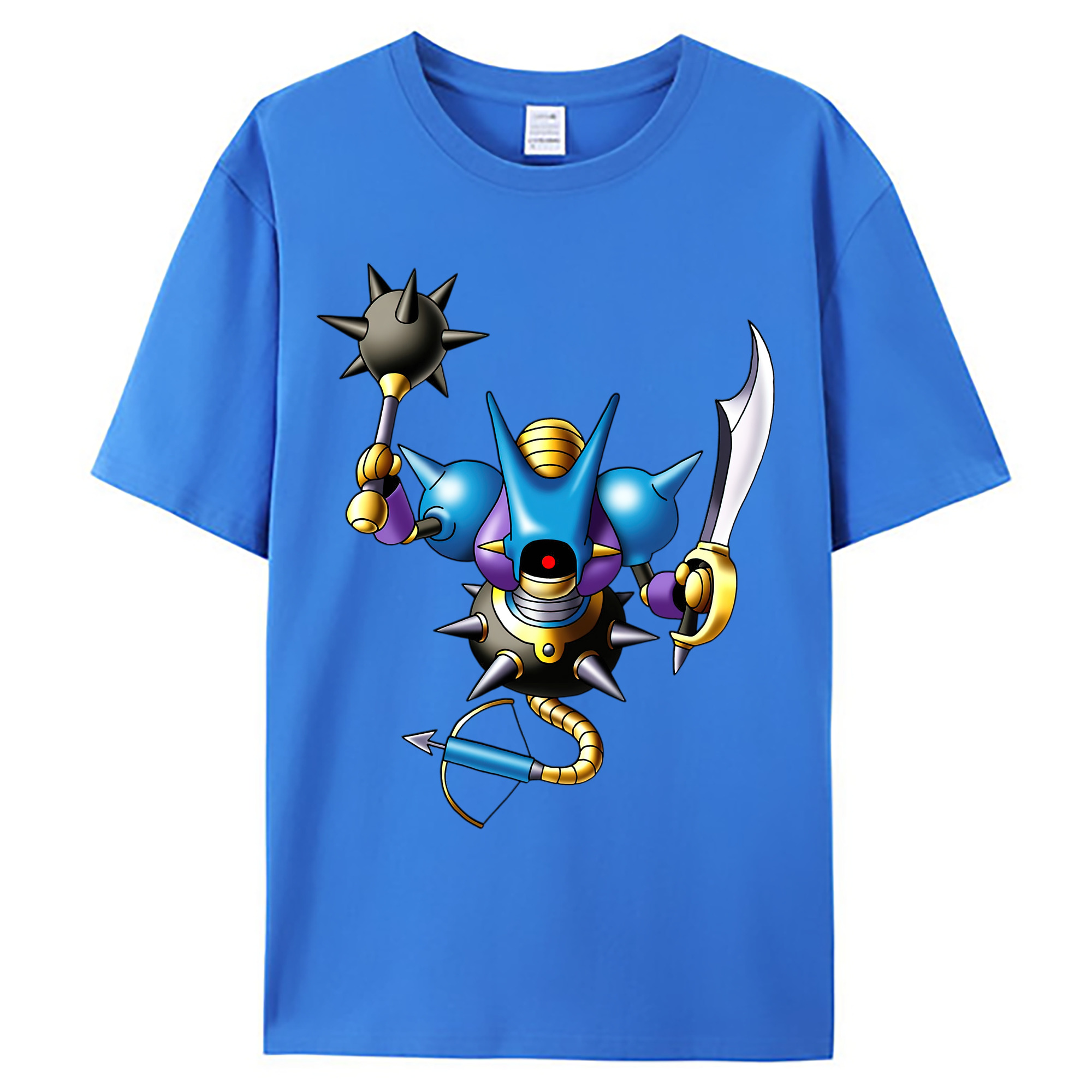 （画像用） ドラゴンクエスト Doragon Kuesuto Dragon Quest 綿100％ メンズ半袖Tシャツ｜肌触りやわらか＆通気性