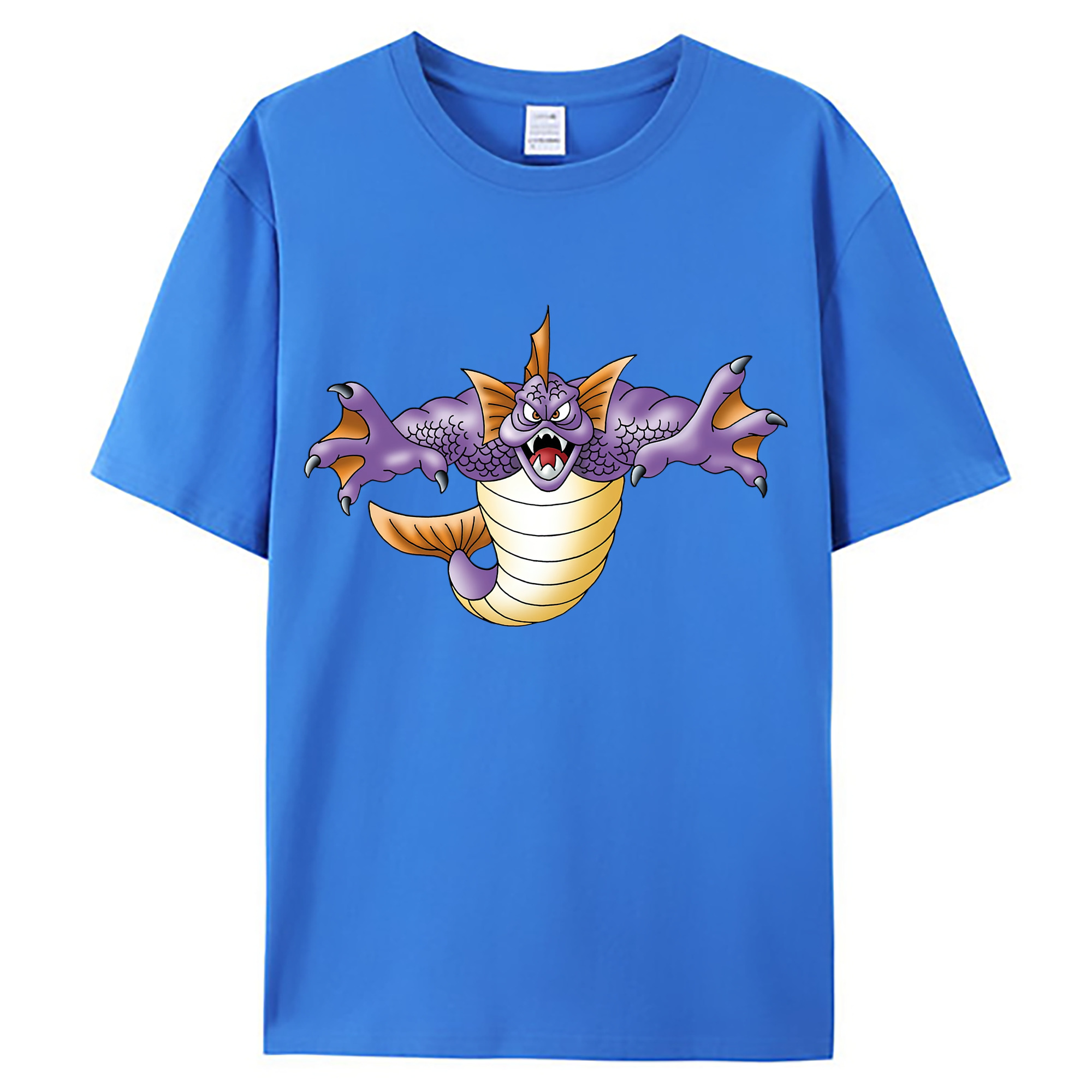（画像用） ドラゴンクエスト Doragon Kuesuto Dragon Quest 綿100％ メンズ半袖Tシャツ｜肌触りやわらか＆通気性