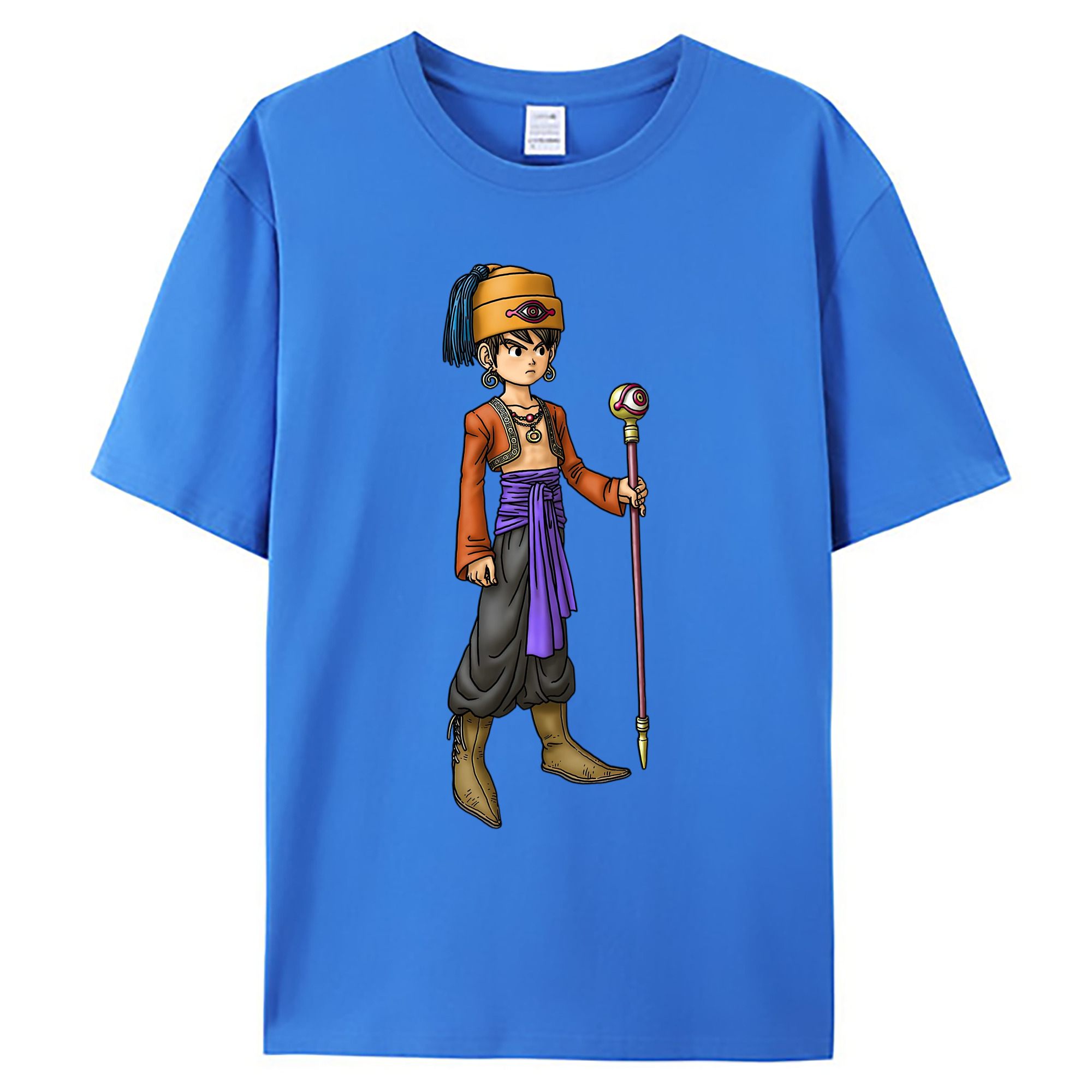 （画像用） ドラゴンクエスト Doragon Kuesuto Dragon Quest 綿100％ メンズ半袖Tシャツ｜肌触りやわらか＆通気性