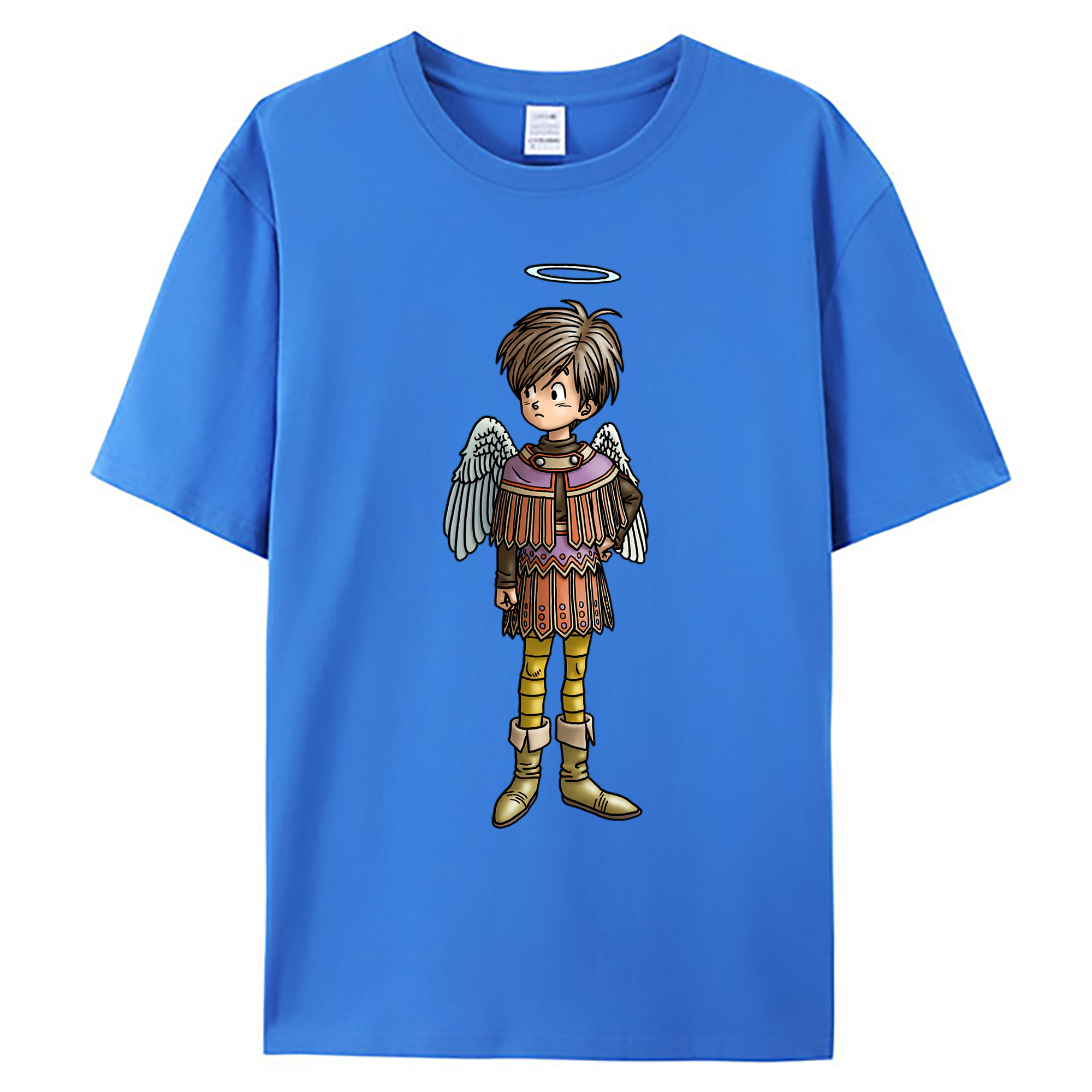 （画像用） ドラゴンクエスト Doragon Kuesuto Dragon Quest 綿100％ メンズ半袖Tシャツ｜肌触りやわらか＆通気性