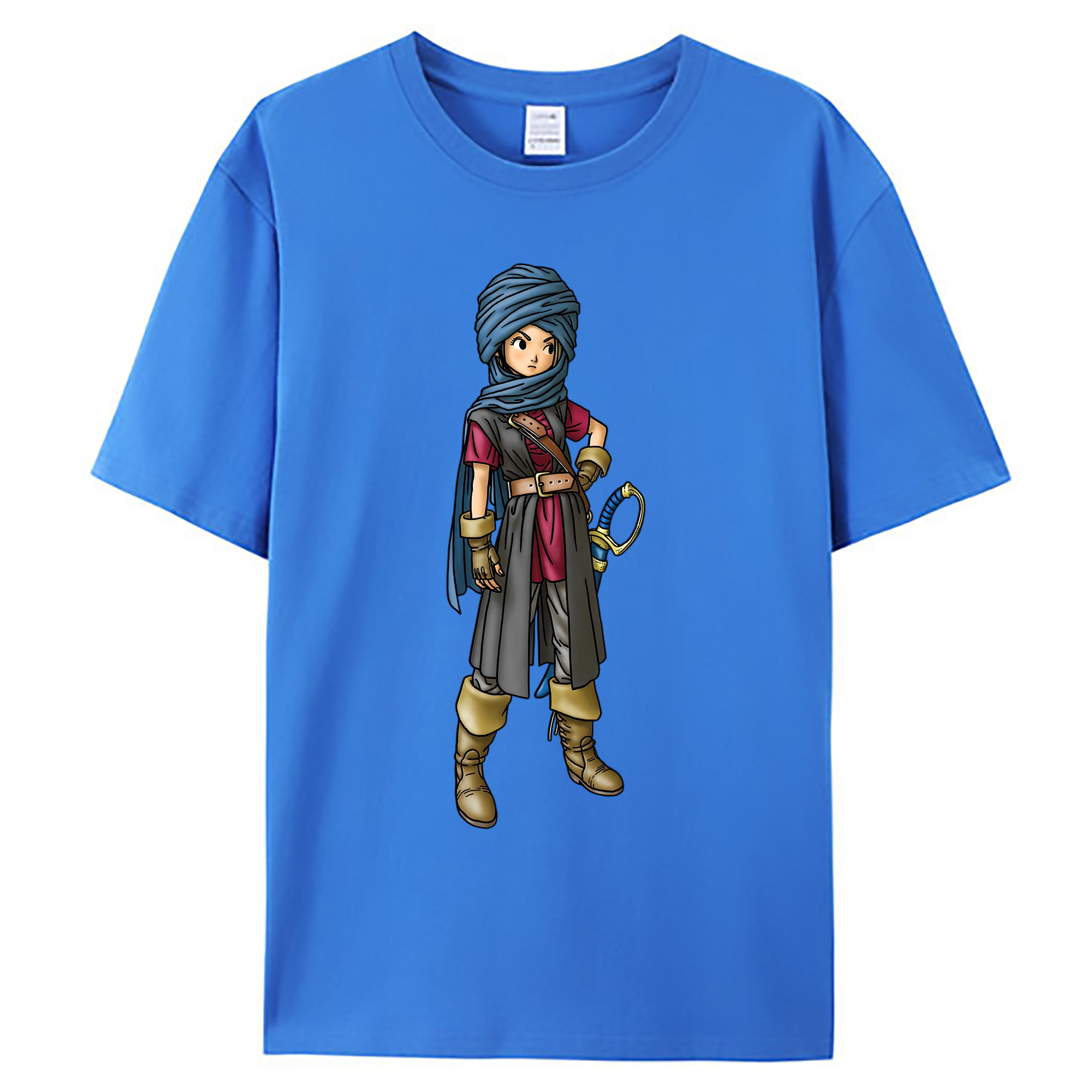 （画像用） ドラゴンクエスト Doragon Kuesuto Dragon Quest 綿100％ メンズ半袖Tシャツ｜肌触りやわらか＆通気性