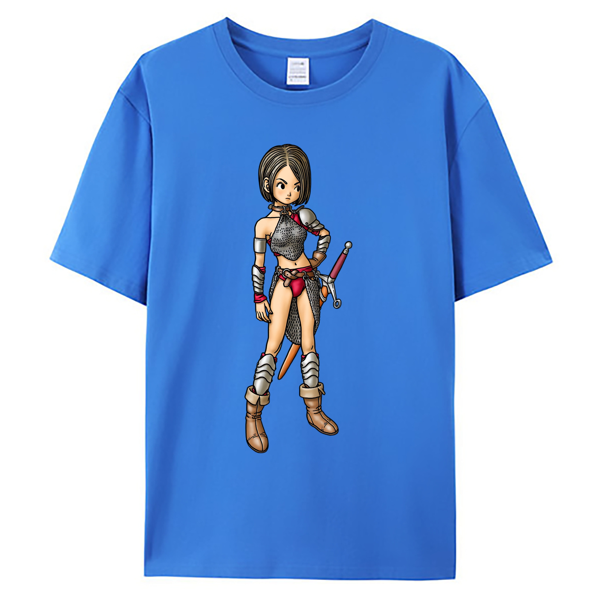 （画像用） ドラゴンクエスト Doragon Kuesuto Dragon Quest 綿100％ メンズ半袖Tシャツ｜肌触りやわらか＆通気性