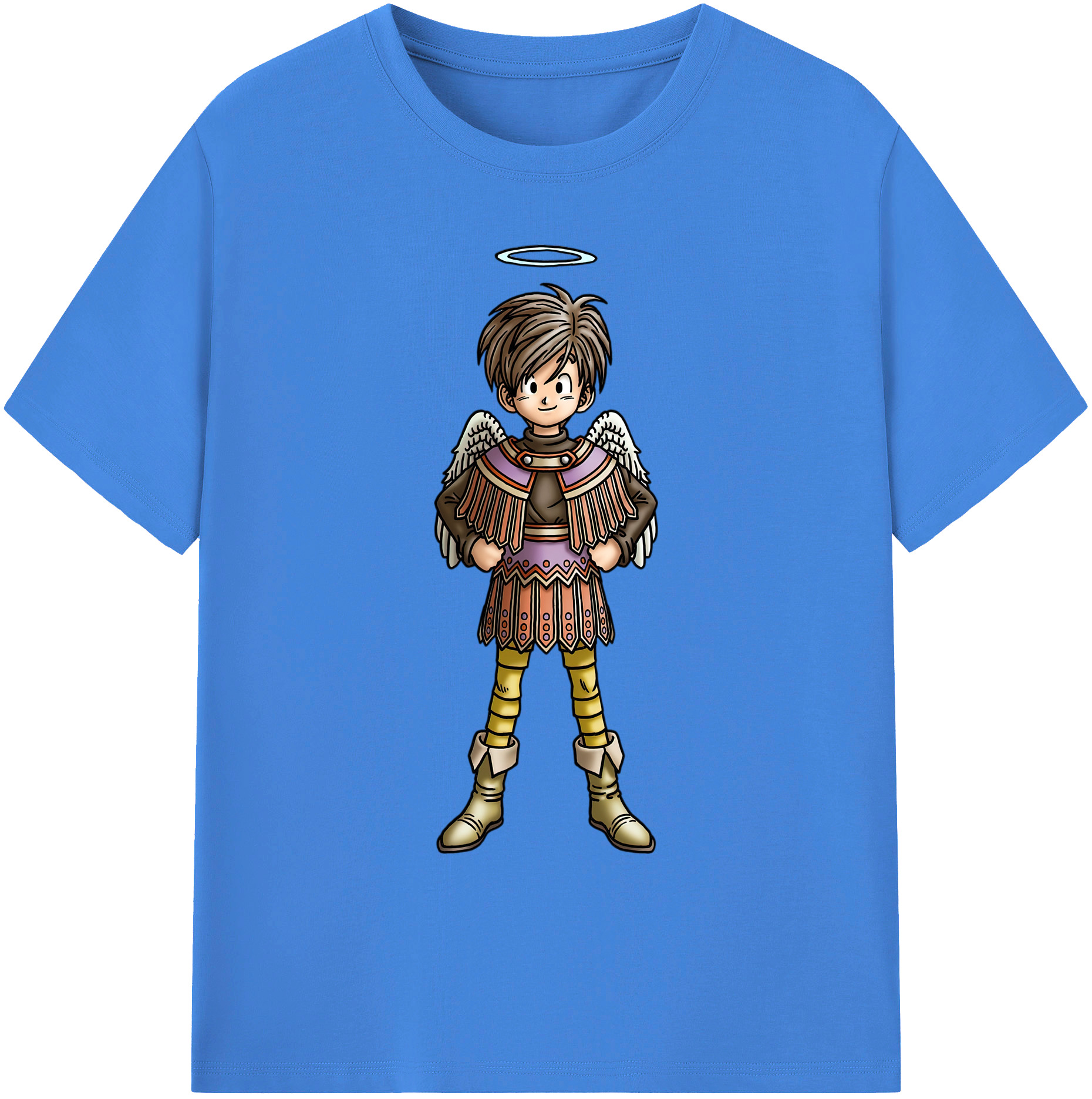 （画像用） ドラゴンクエスト Doragon Kuesuto Dragon Quest 綿100％ メンズ半袖Tシャツ｜肌触りやわらか＆通気性
