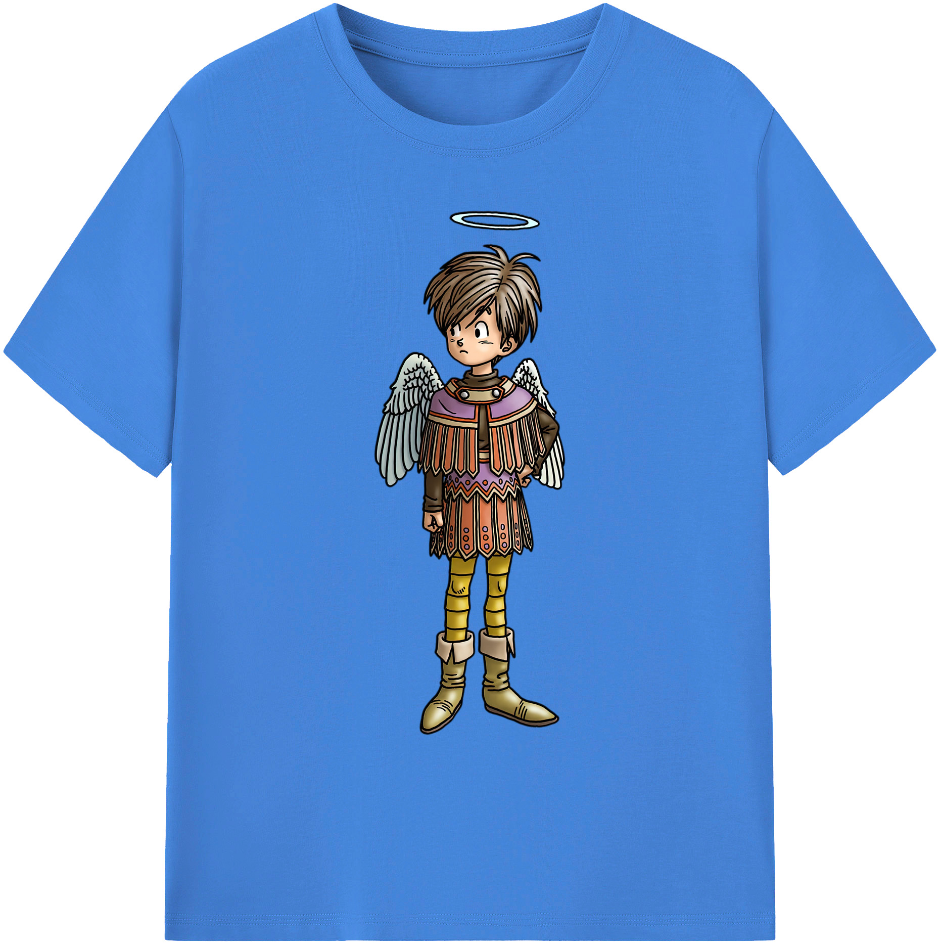 （画像用） ドラゴンクエスト Doragon Kuesuto Dragon Quest 綿100％ メンズ半袖Tシャツ｜肌触りやわらか＆通気性