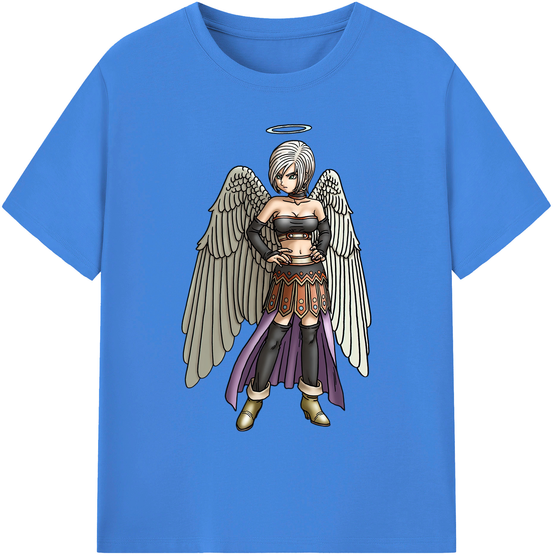 （画像用） ドラゴンクエスト Doragon Kuesuto Dragon Quest 綿100％ メンズ半袖Tシャツ｜肌触りやわらか＆通気性